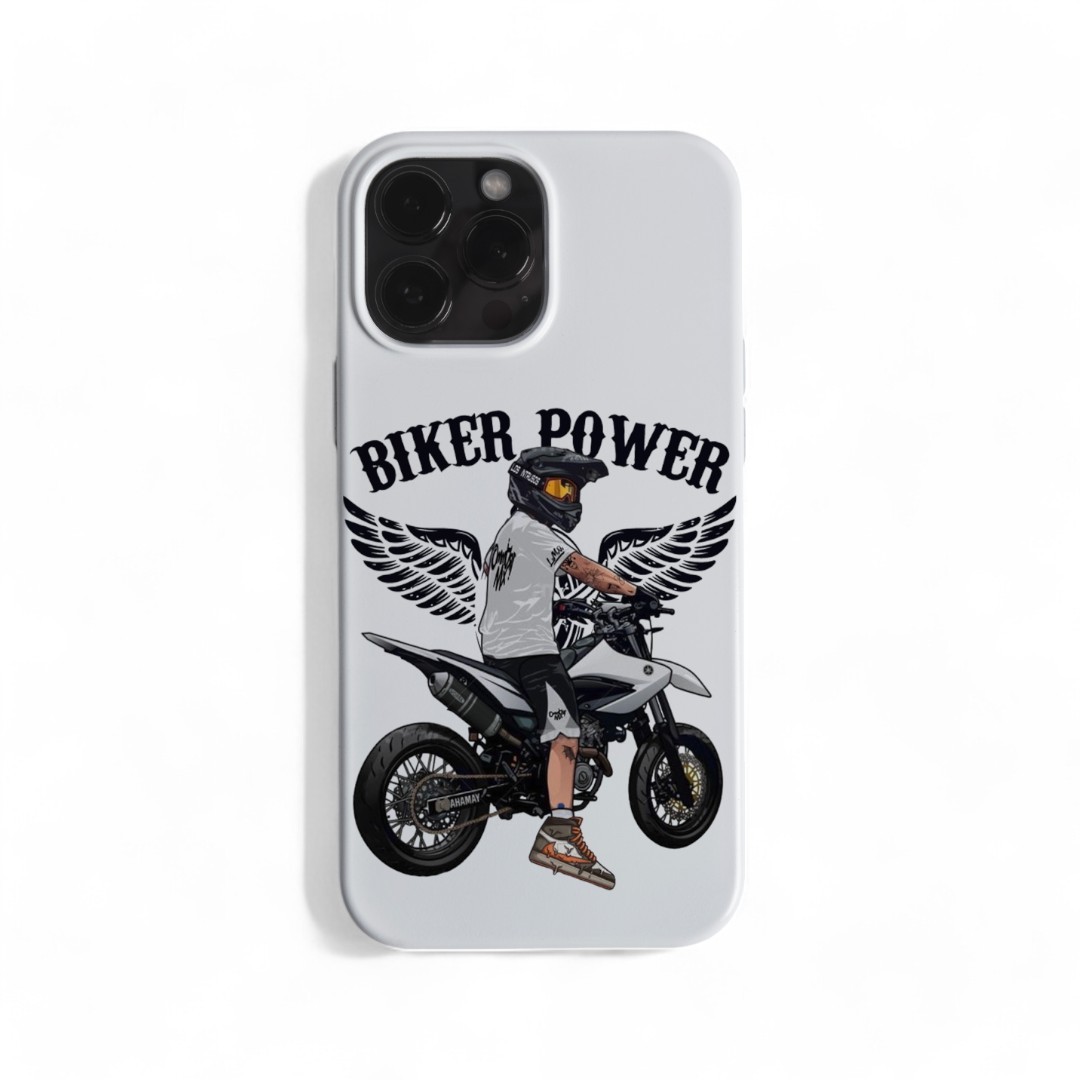 Biker Power Cross Lover White Case