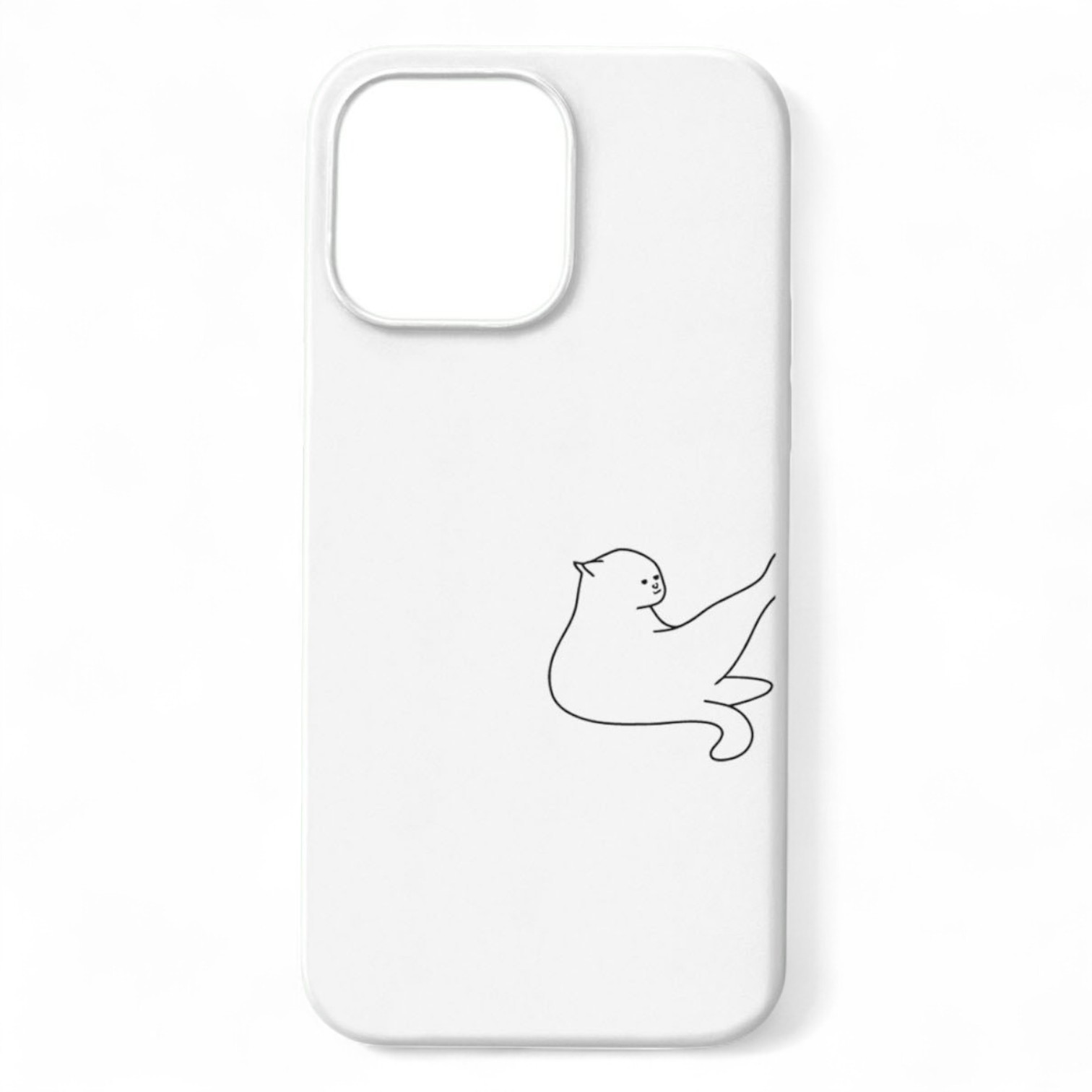 Cat Love White Couple Case