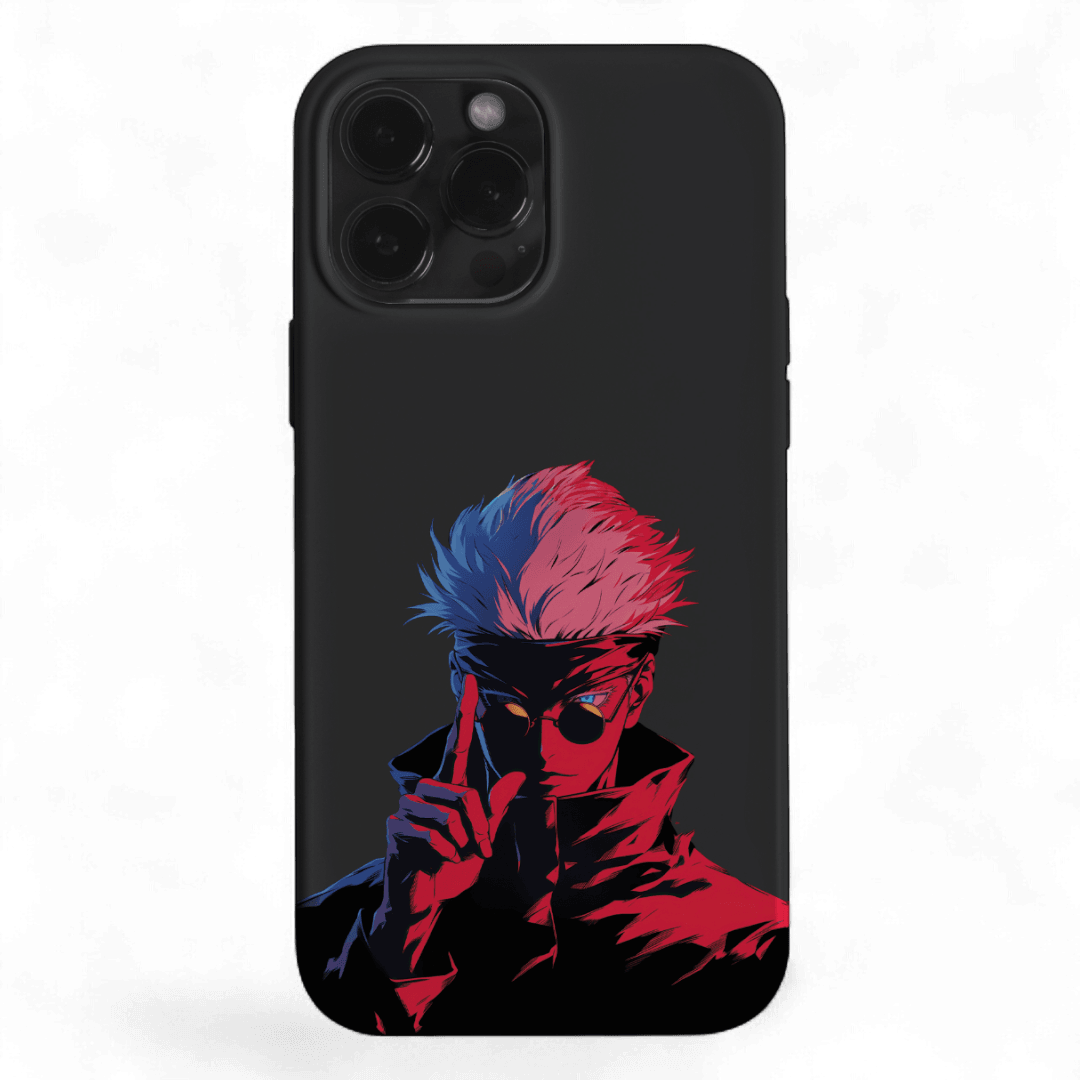 ANIME | GOJO RED & BLUE CASE BLACK