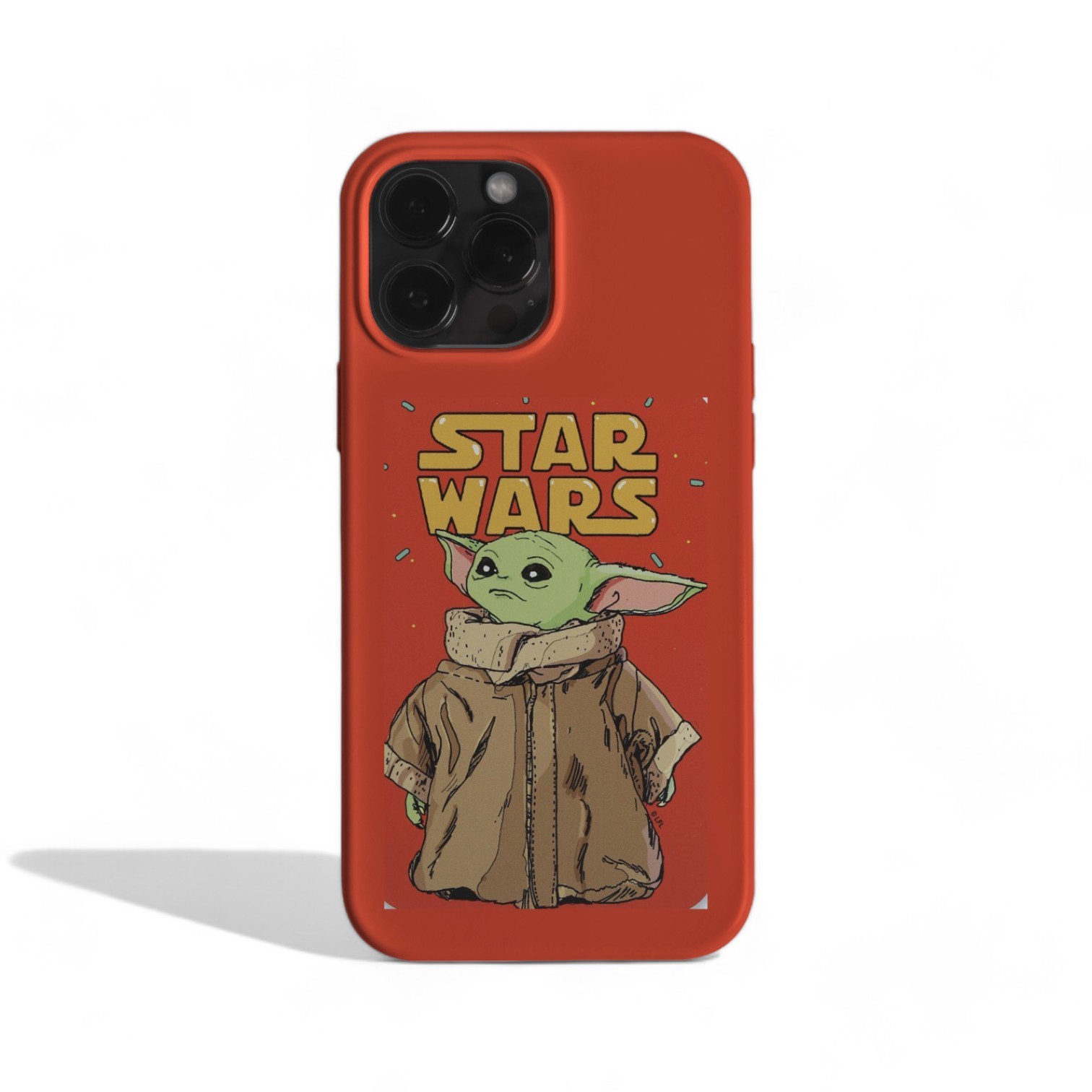 Baby Yoda On Red Case