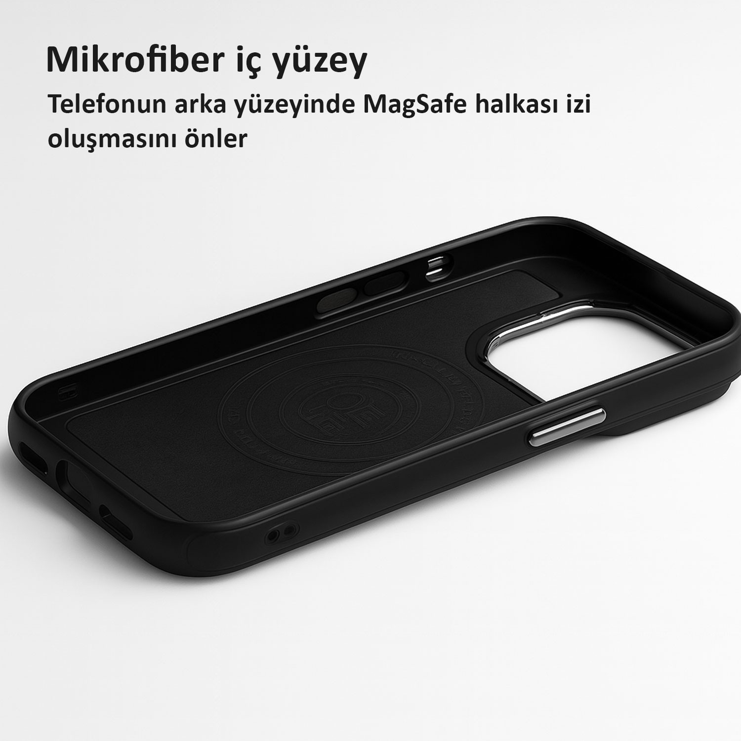 Deri Magsafe Lux Black Case 