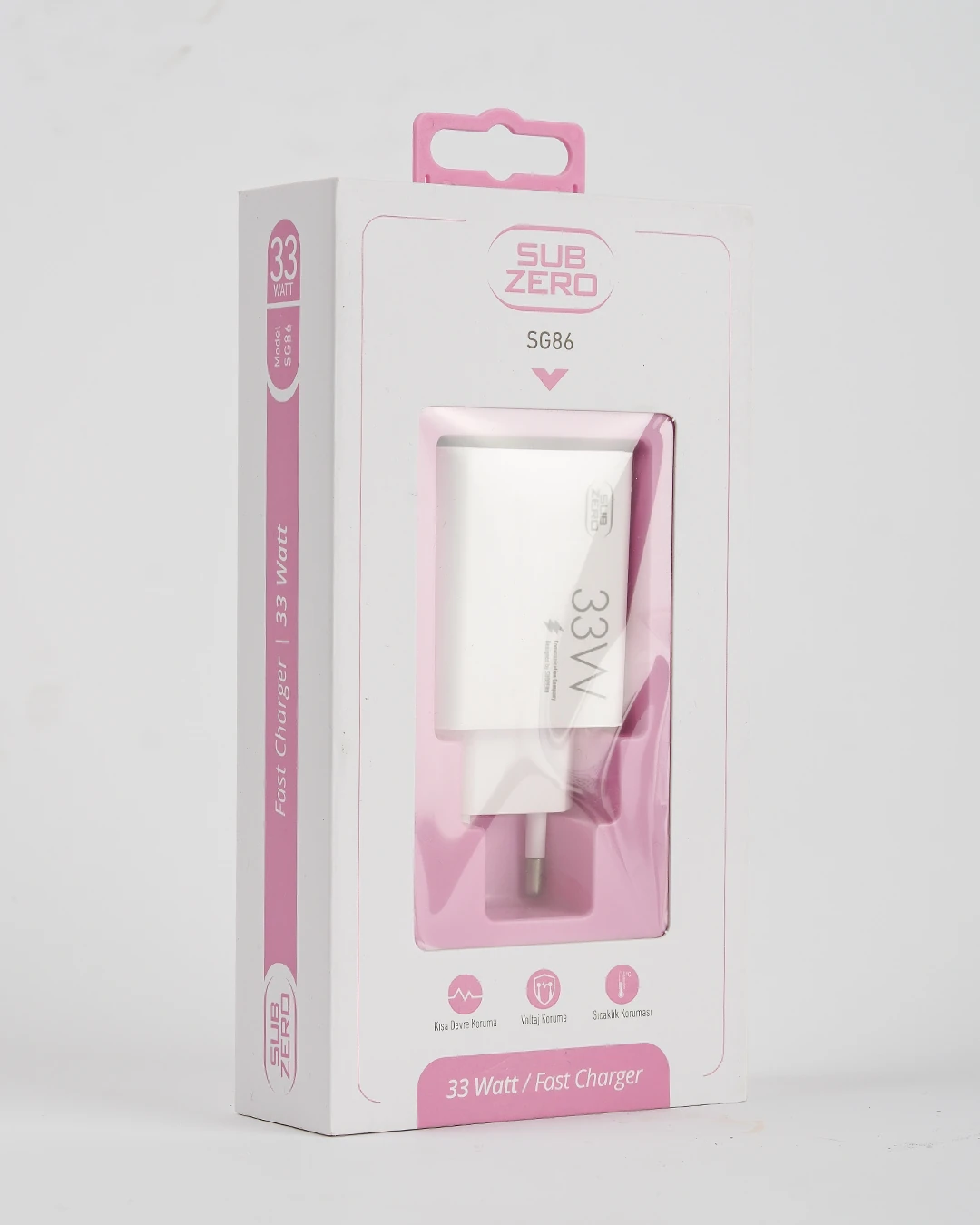 USB GİRİŞLİ SubZero SG86 33W Turbo Hızlı Şarj Adaptörü 