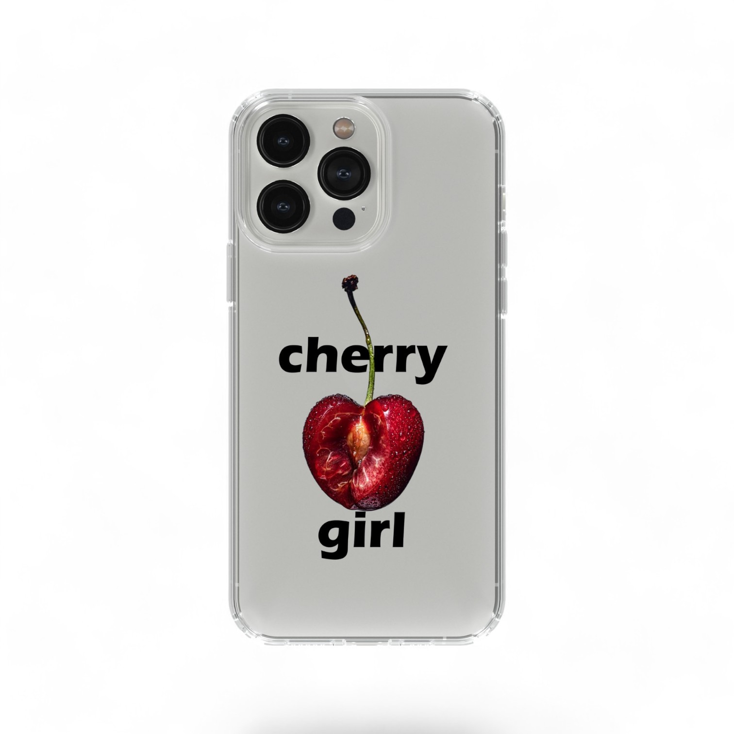 Cherry Girl Şeffaf Case