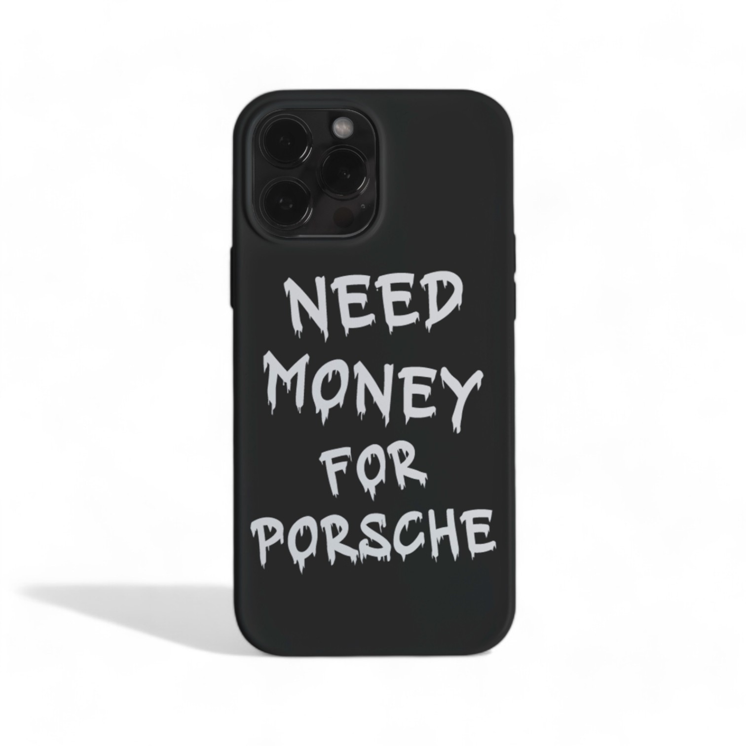 Need Money For Porsche White On Black