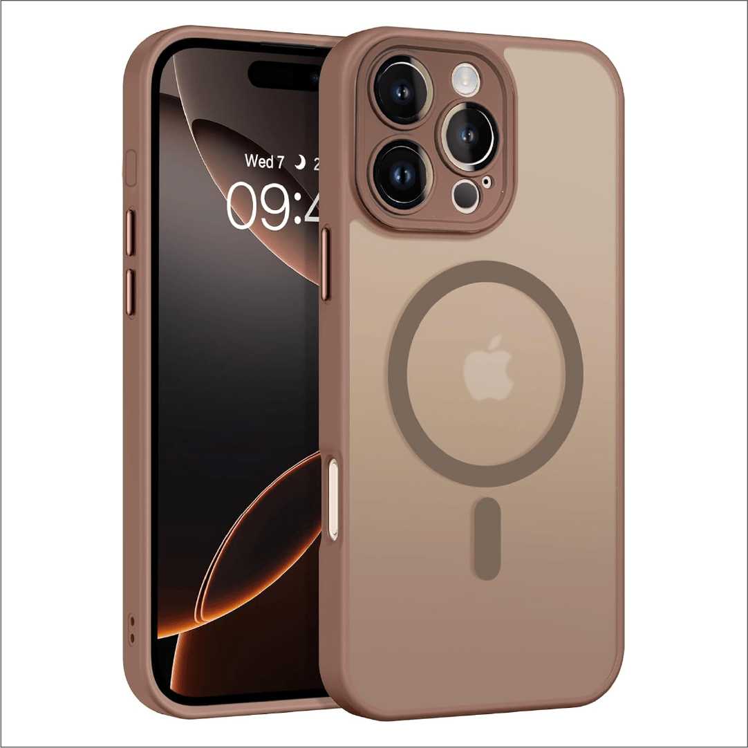 Magsafe Lux Case Çöl Titanyum | Lens Korumalı