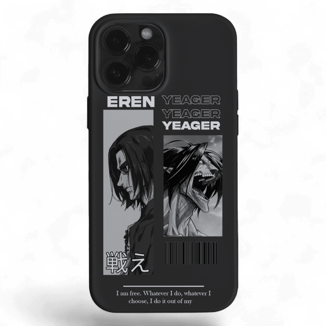 ANIME | EREN JAGER FREEDOM CASE BLACK