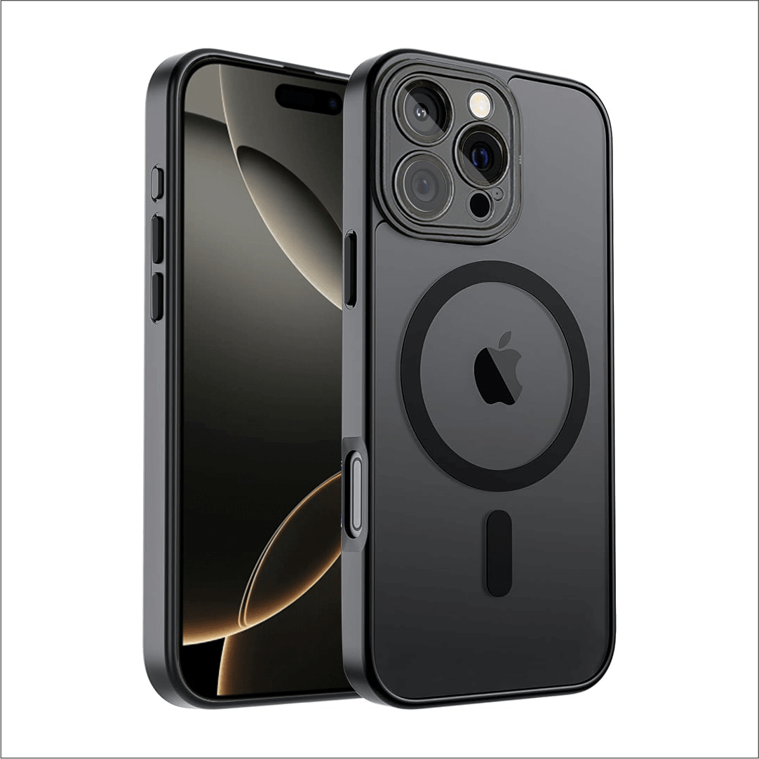 Magsafe Lux Case Black | Lens Korumalı