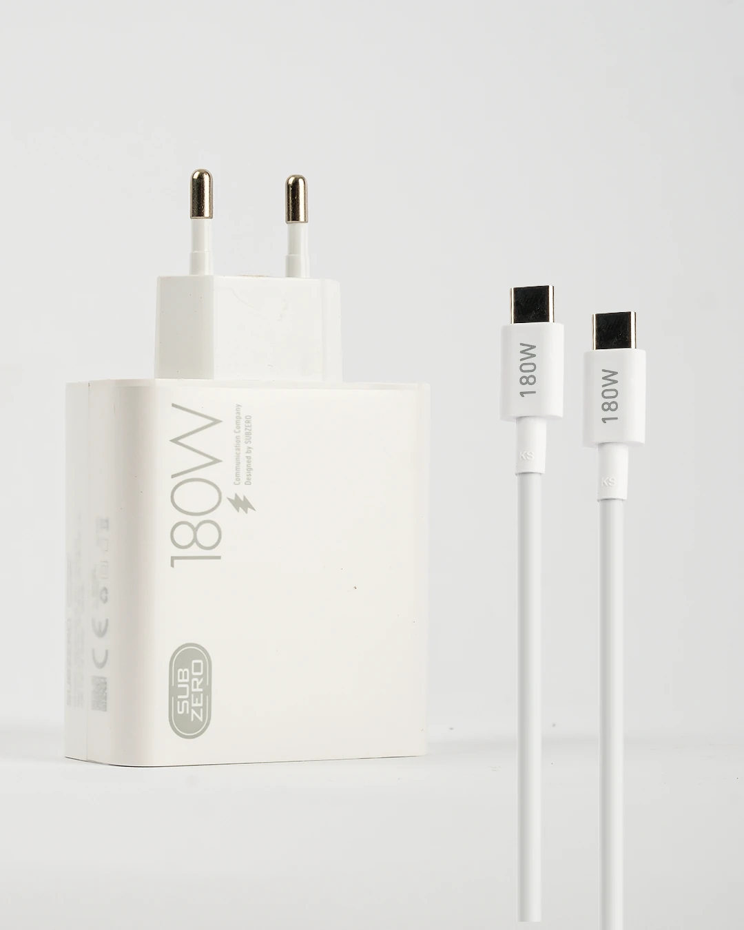 180W Ultra Hızlı (Turbo) Şarj Cihazı ve Type-C Kablo Seti