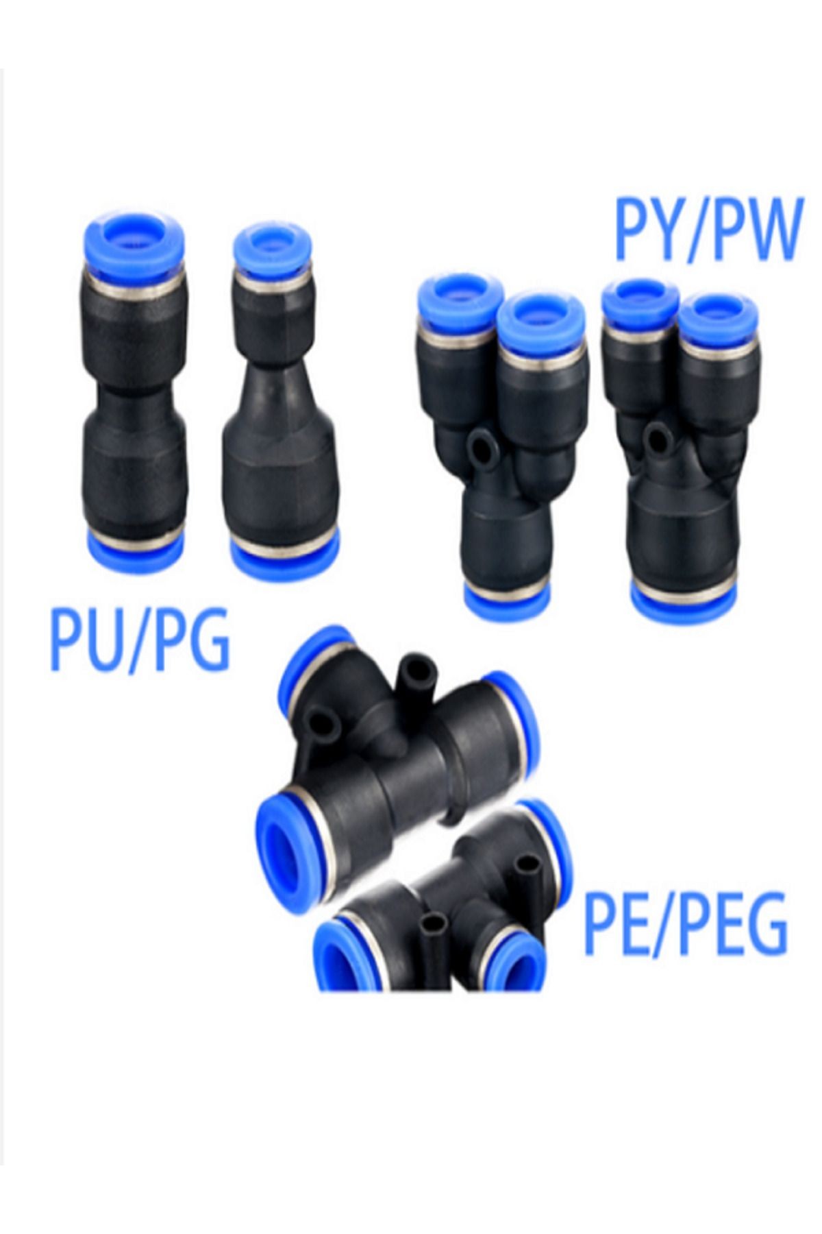 PNÖMATİK Y TİPİ BAĞLANTI NİPEL 12MM PY-12  5ADET