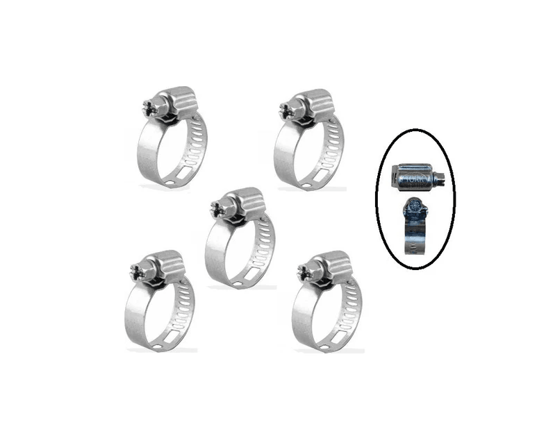 TORK AYARLI HORTUM KELEPÇE 10-16MM  (BANT GENİŞLİĞİ 8,5MM)  3/8'' - 5/8'' (10 ADET)