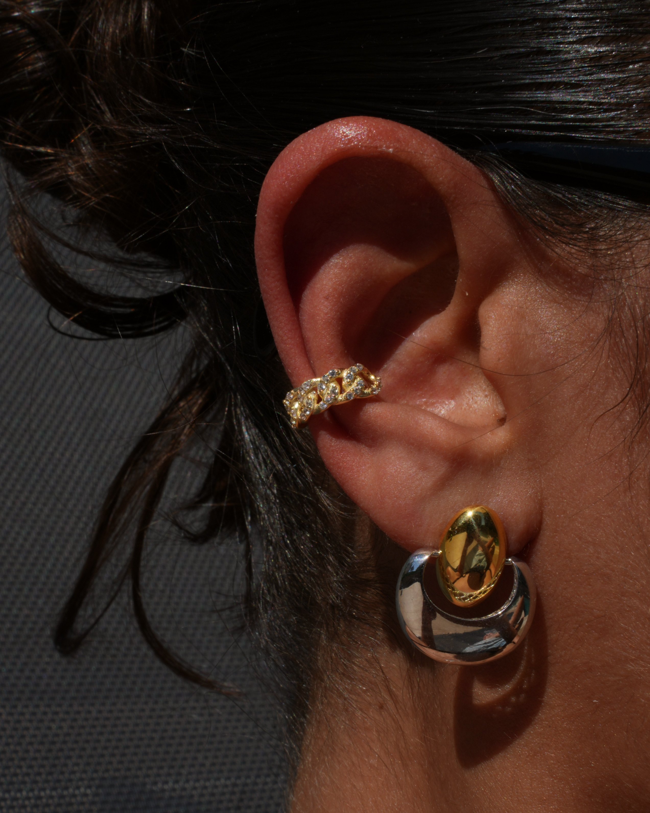 925 Gümüş / Cuban Earcuff