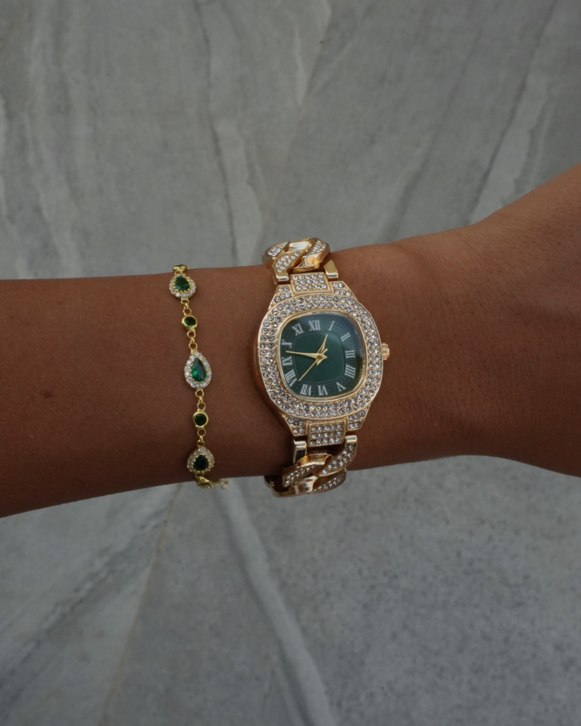 Taşlı Cuban Watch / Saat