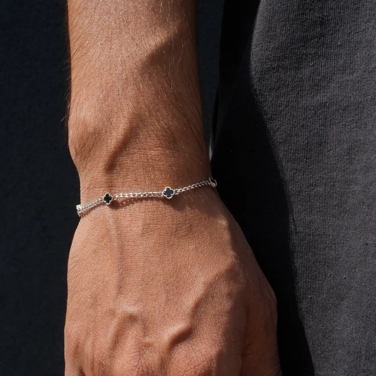 925 Gümüş Yonca Bileklik