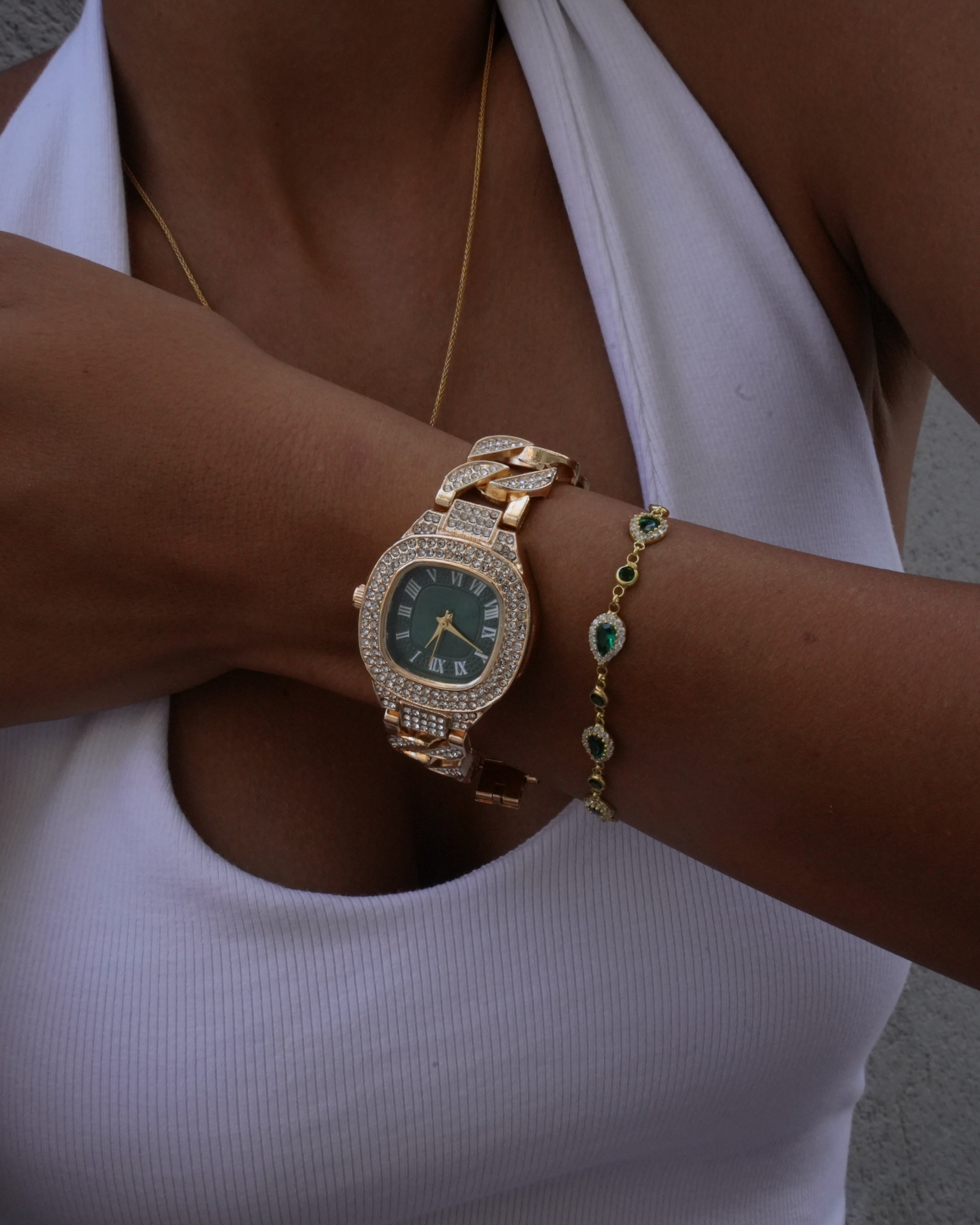 Taşlı Cuban Watch / Saat