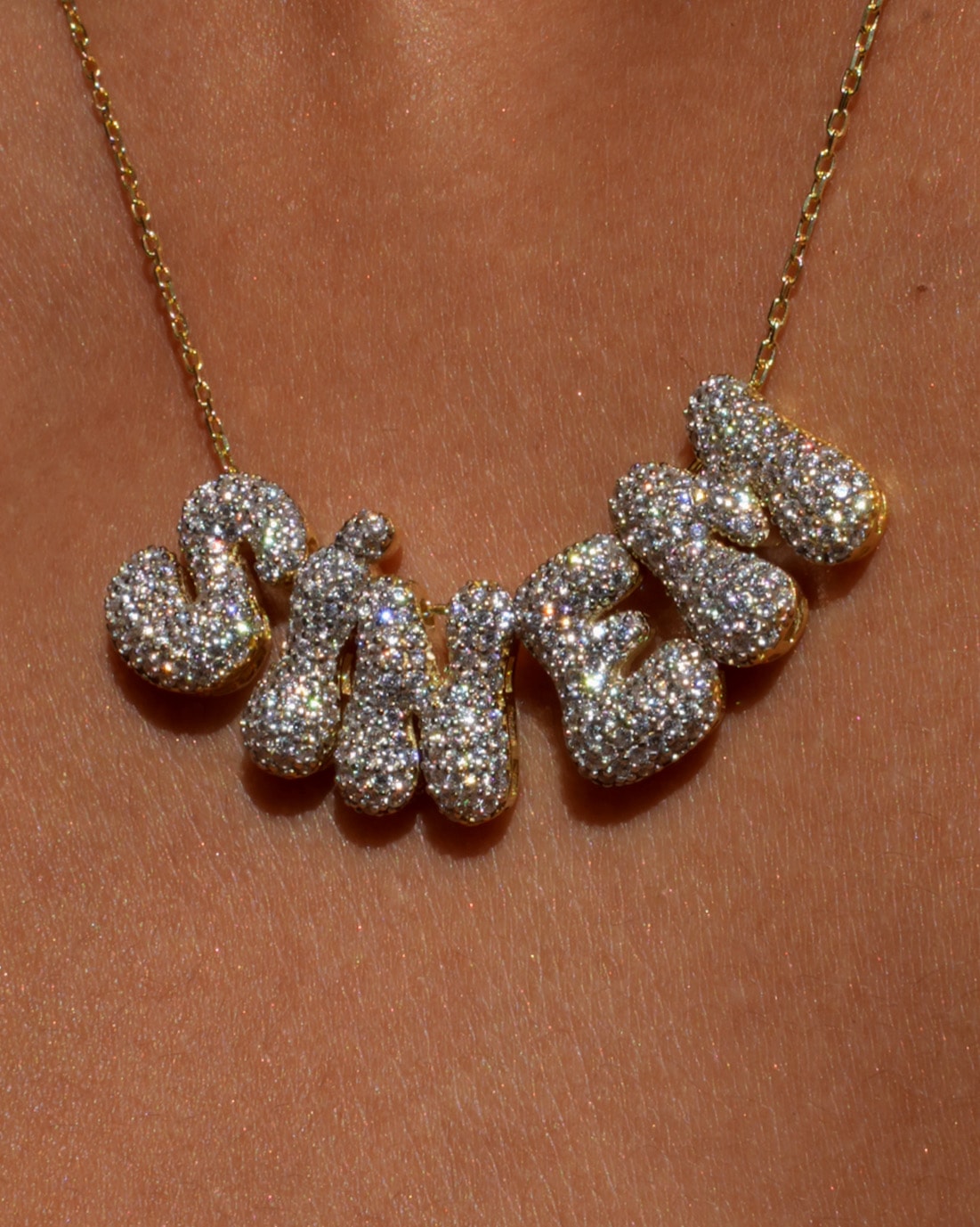 925 Gümüş / Ice İsim Kolye