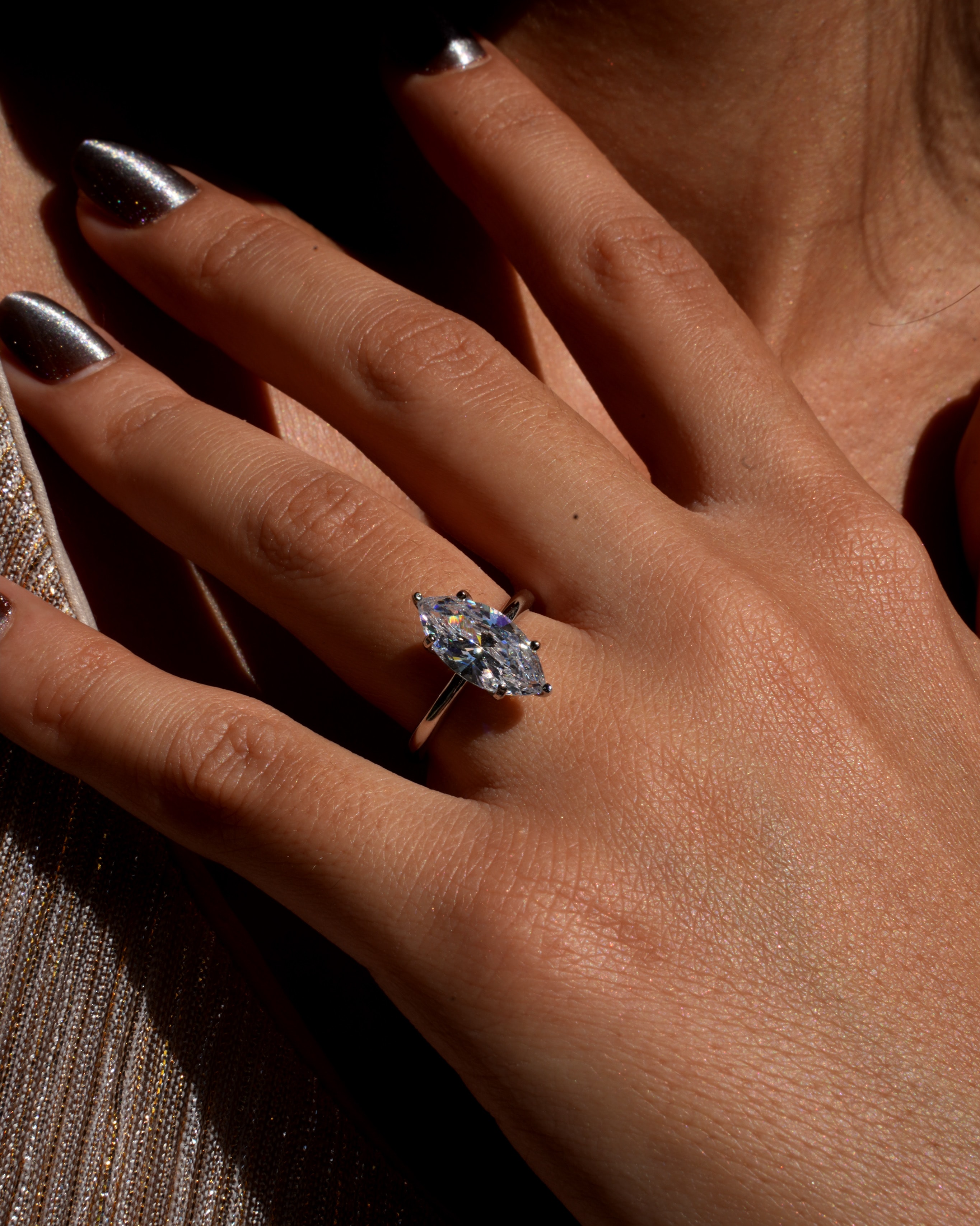 925 Gümüş / Markiz Yüzük