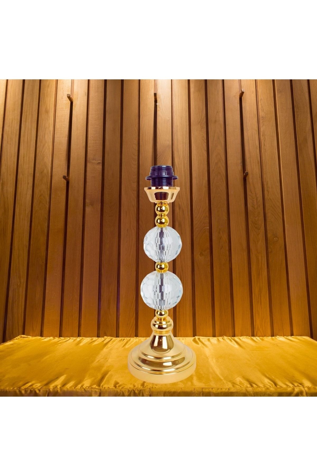 Bordo Abajur Kadife Kumaş Gold Kristal Ayak Ab0770
