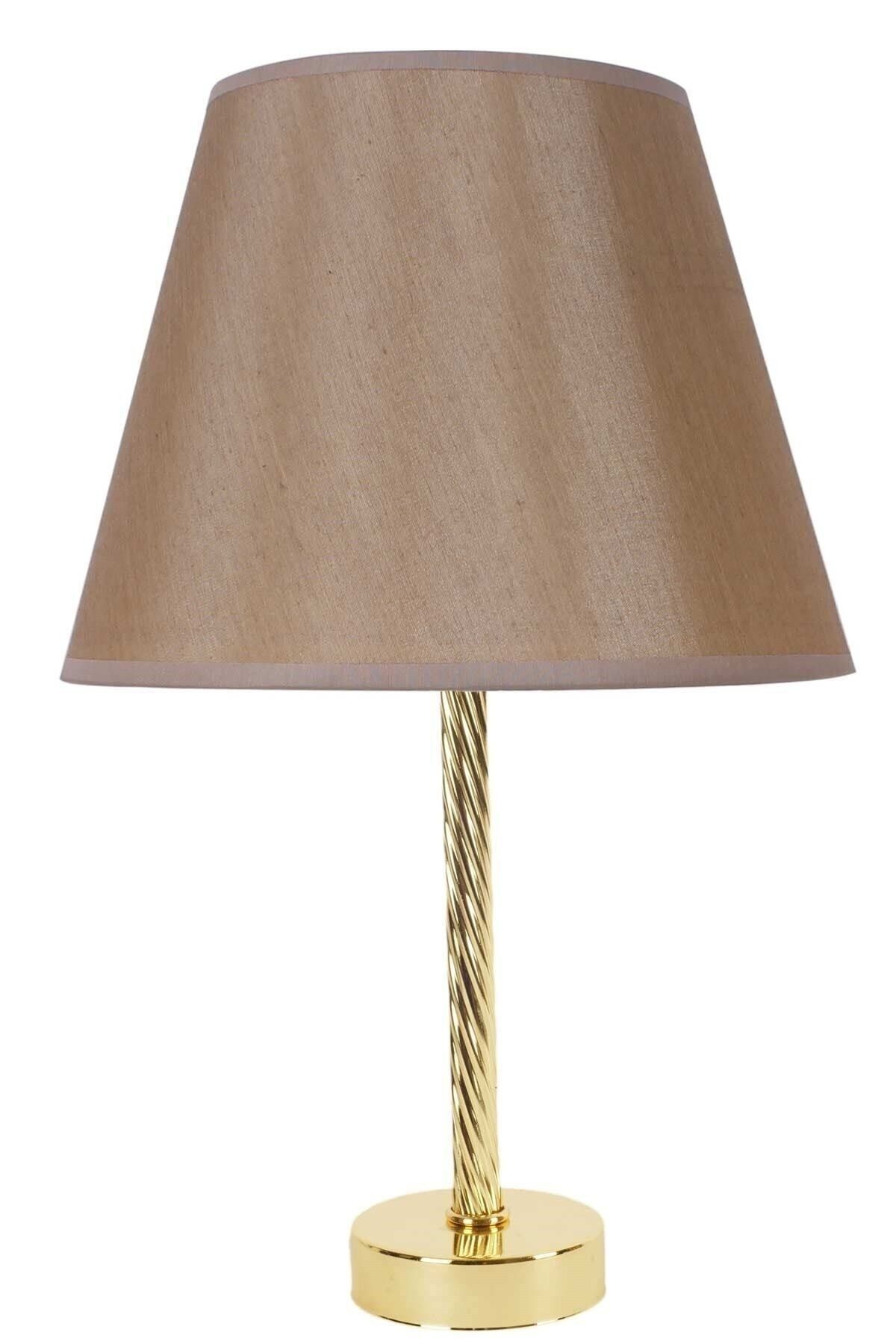 Modern Abajur Gold Kaplama Burgu Metal Ayak
