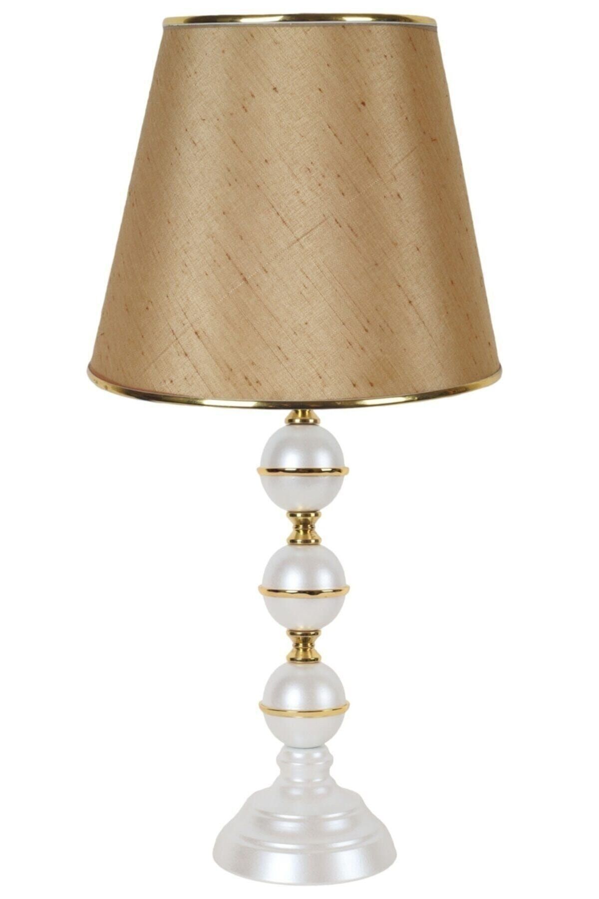 Modern Abajur Sedef Kaplama Gold