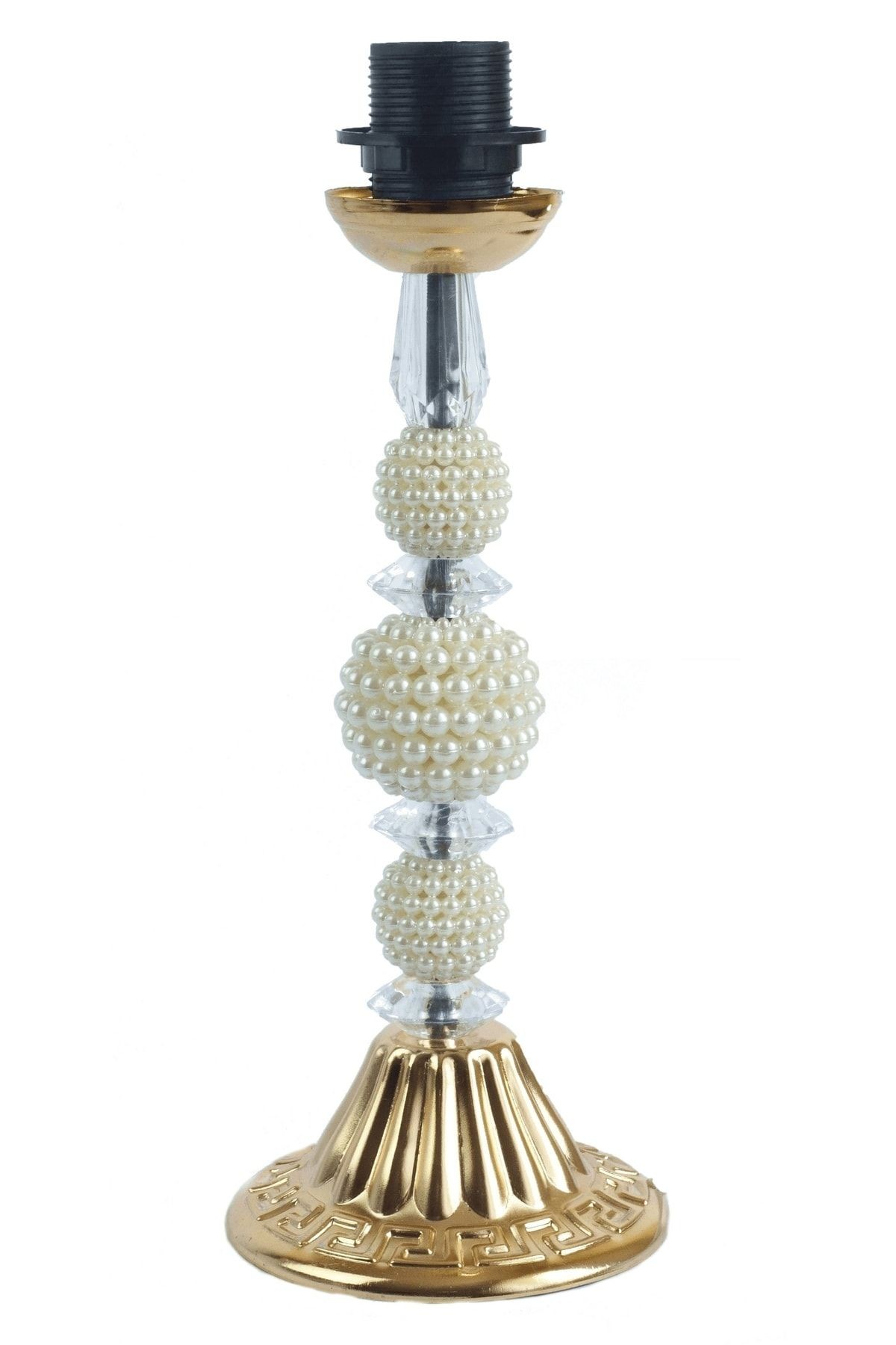 Gold Renk Kadife Kumaş Kaplı Yatak Odası Salon Için Vintage Abajur Ab0122334