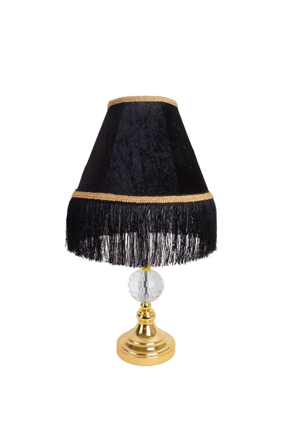 Kristal Ayak Siyah Abajur Vintage Abd04225