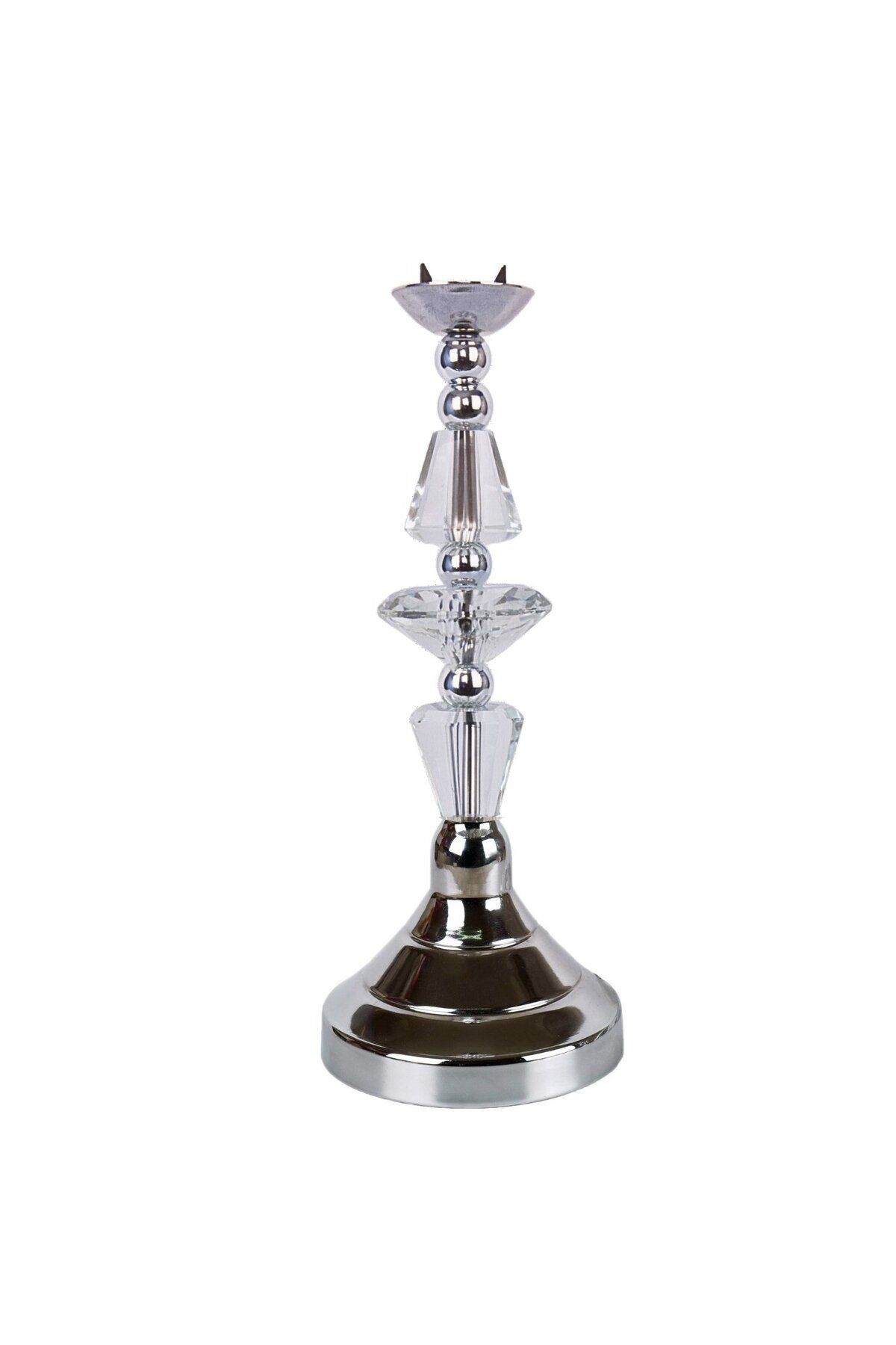 Modern Prizma Kristal Ayak Abajur Siyah Renk AB1019