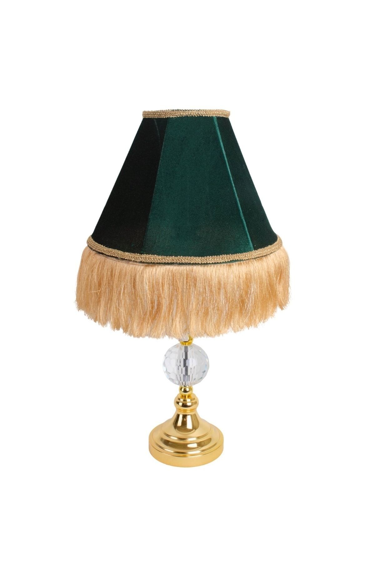Kristal Ayak Hürrem Abajur Vintage Gold Saçak Abd04226