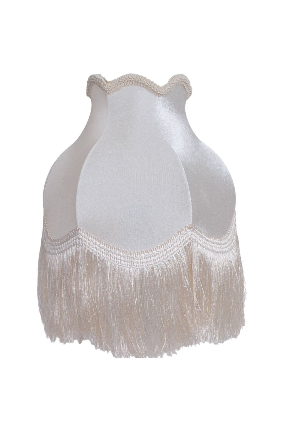 Ekru Kadife Kaplı Yatak Odası Salon Için Vintage Abajur Ab0343
