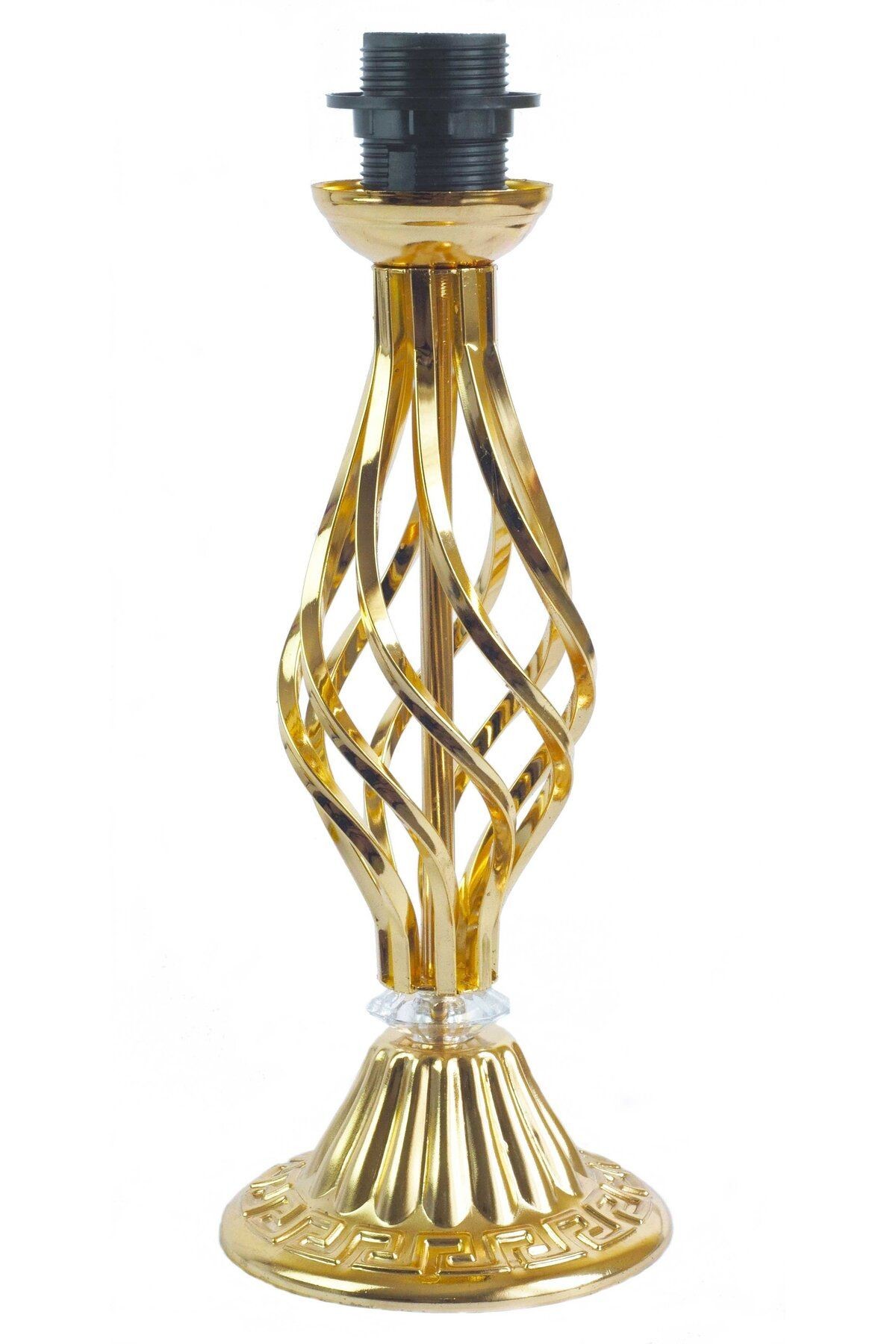 Vizon Kadife Kaplı Dantel Süsleme Gold Sarkan Vintage Abajur 30x50cm AB1006