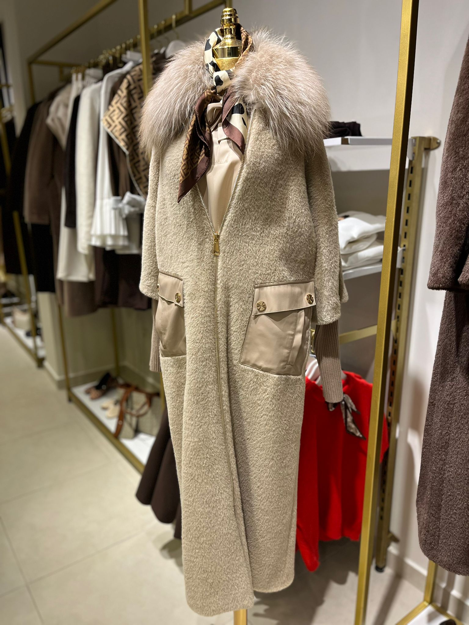 Angora Kürk Kaban Vizon