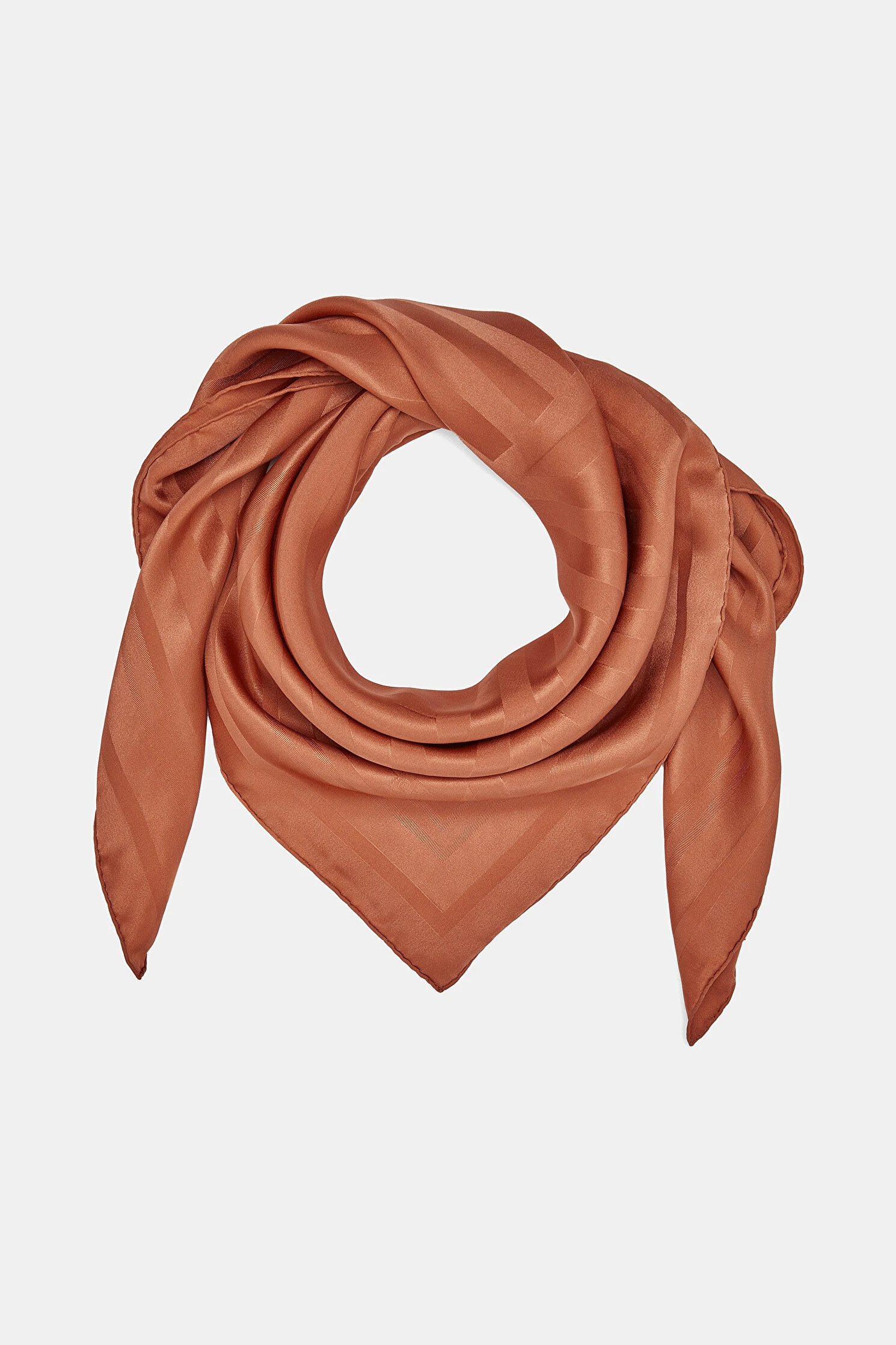 Vakko Kiremit Geometrik Desenli Fasone Eşarp