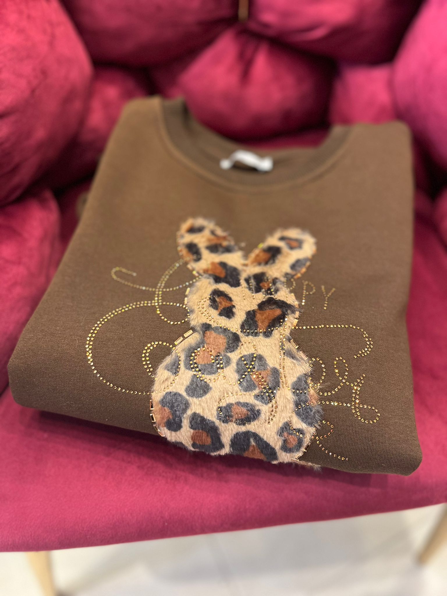 Leopar Desenli Sweatshirt