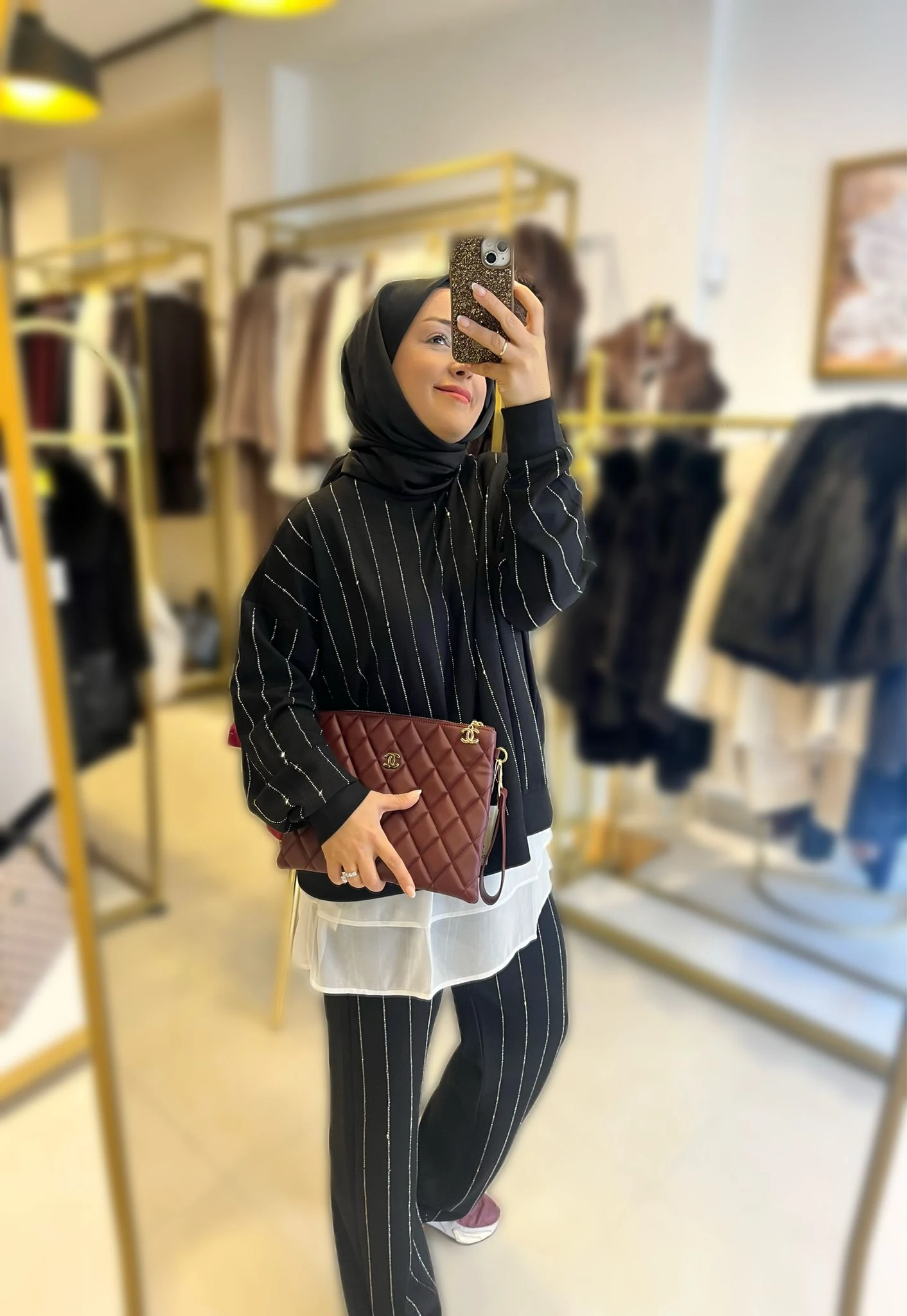 Siyah Taşlı İkili Takım