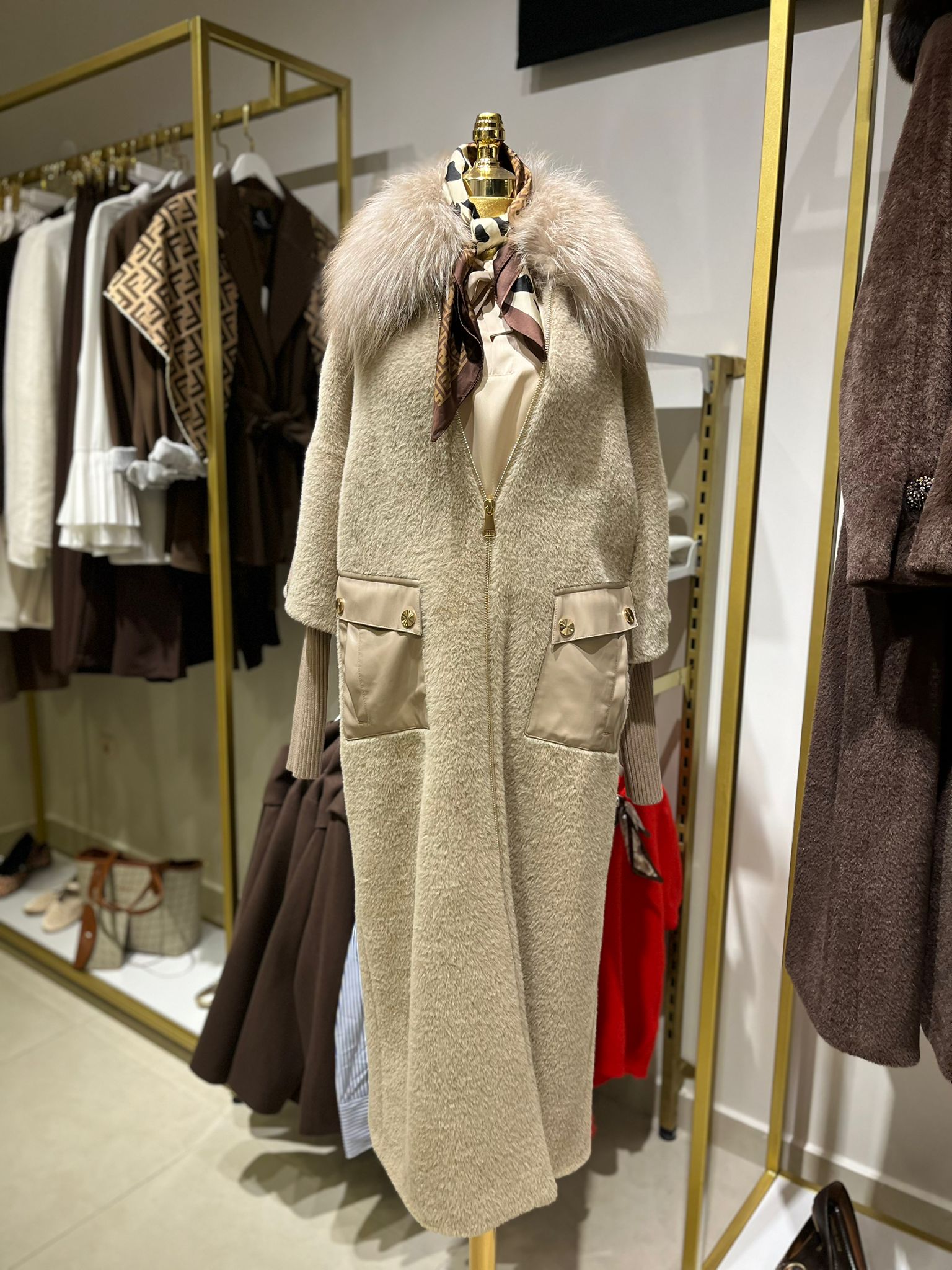 Angora Kürk Kaban Vizon