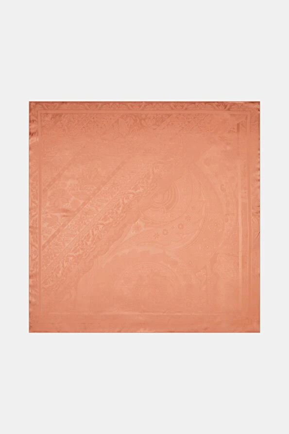 Vakko Gül Kurusu Şal Desenli Fasone Eşarp