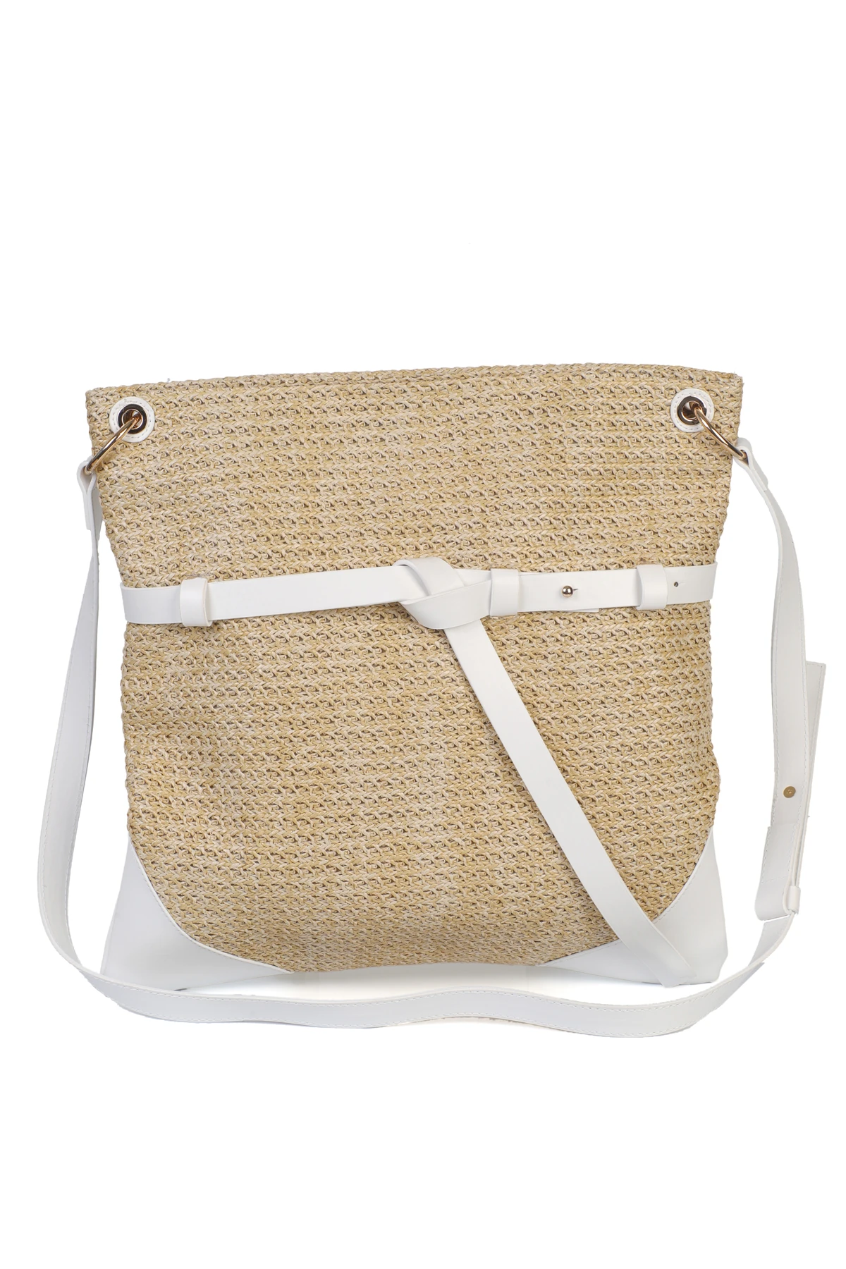 Lenora Hasır Dokulu Omuz Çantası