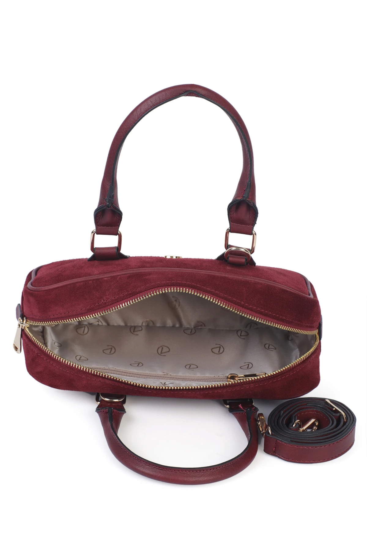 Janice Uzun Askılı Süet Deri Omuz Çantası