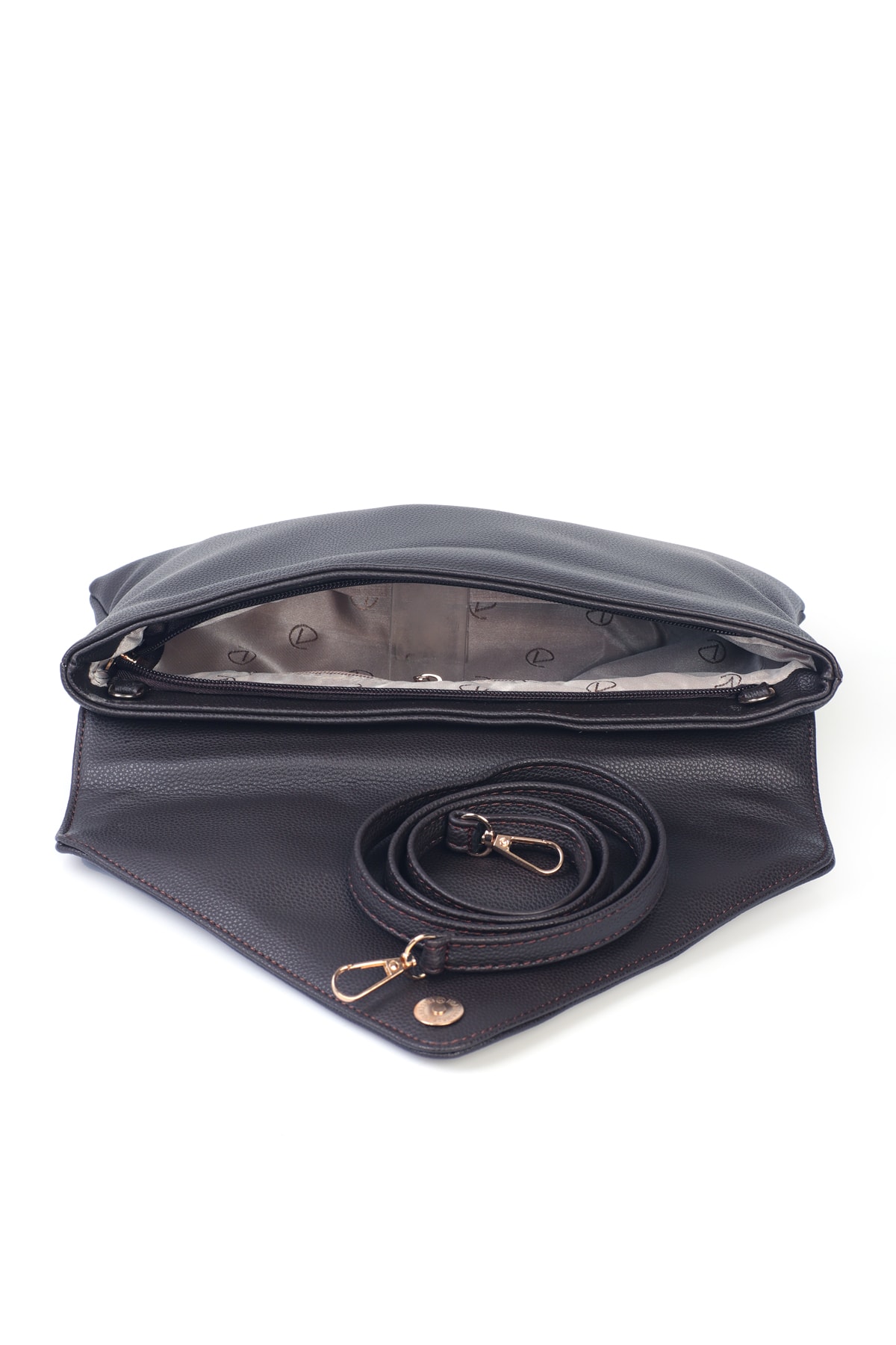 Gemma Zarf Kapaklı Clutch Çanta - Siyah
