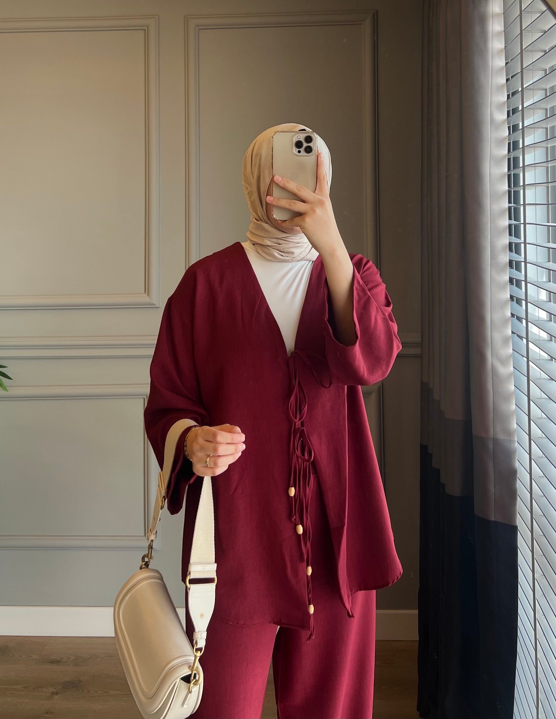 Ön Bağlama Takım Bordo 