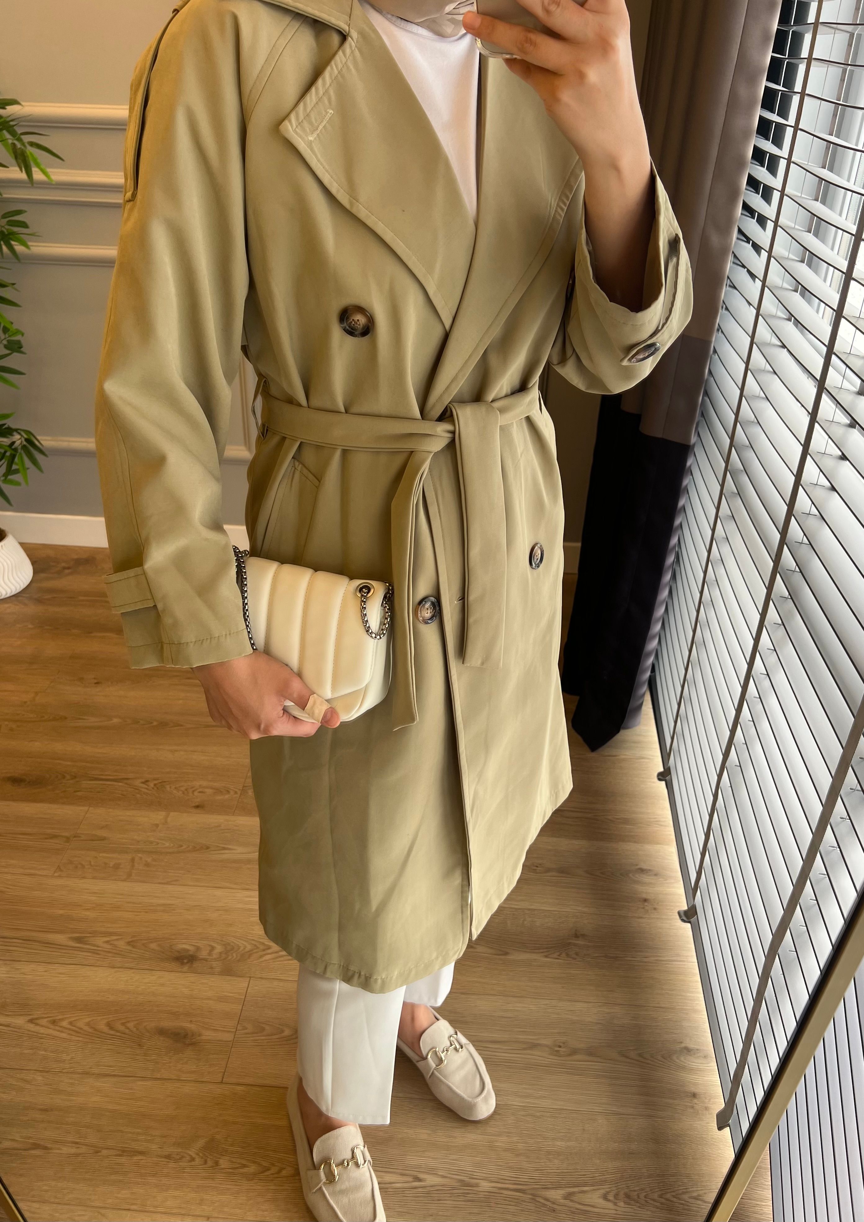 Zra Model Trençkot Haki