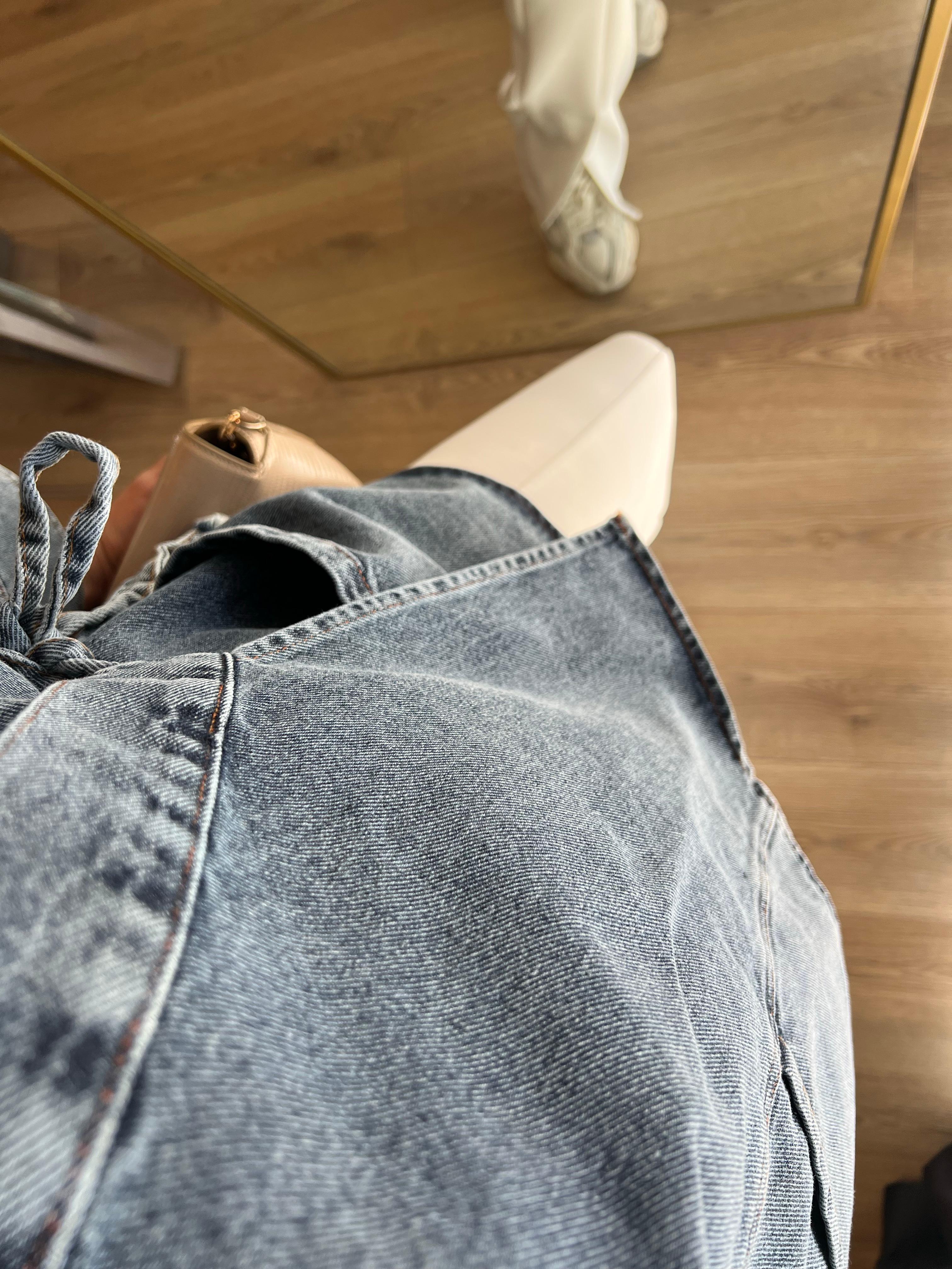 Denim Kimono Mavi Yıkama 