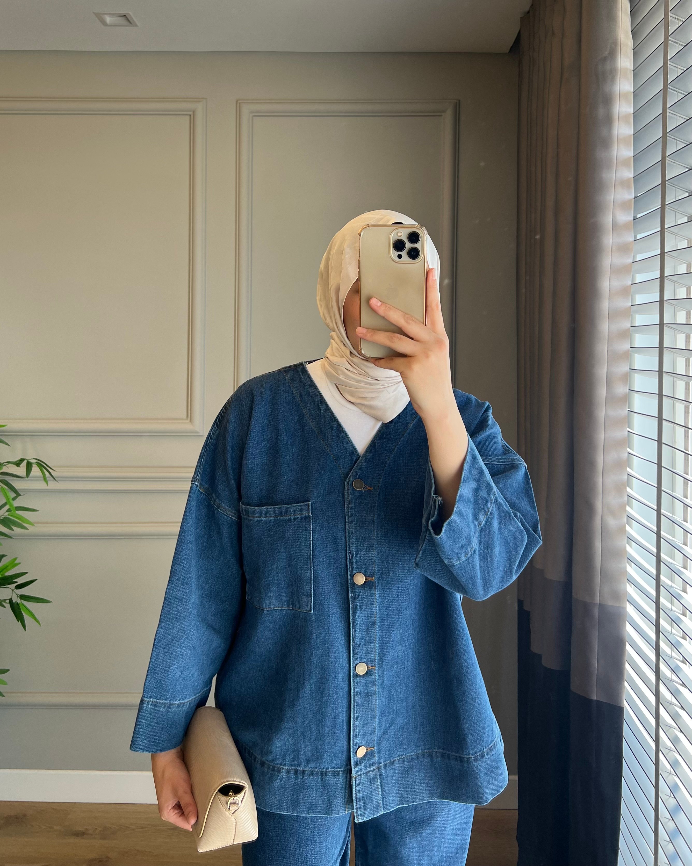 Denim Kot Takım Lacivert 