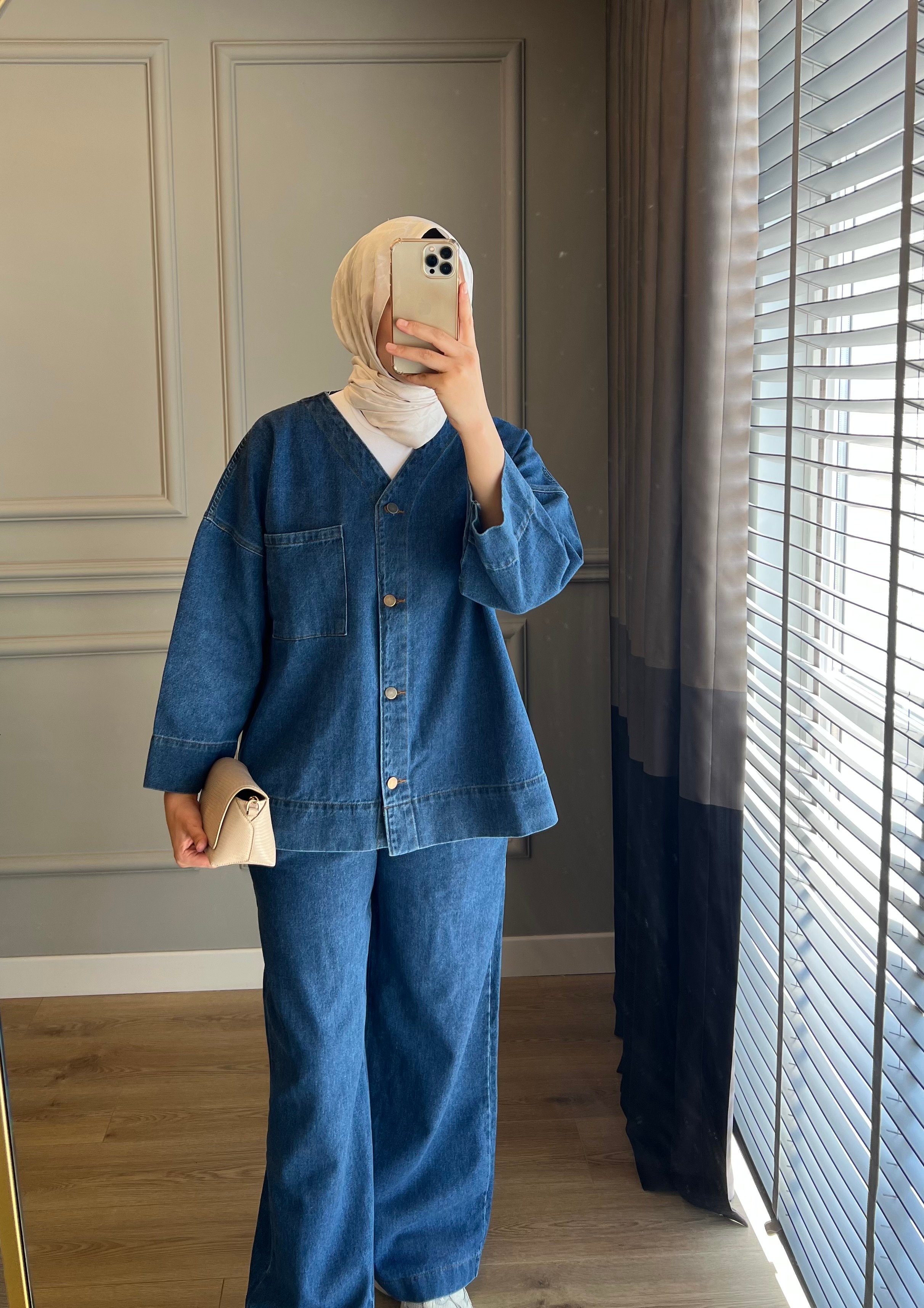Denim Kot Takım Lacivert 