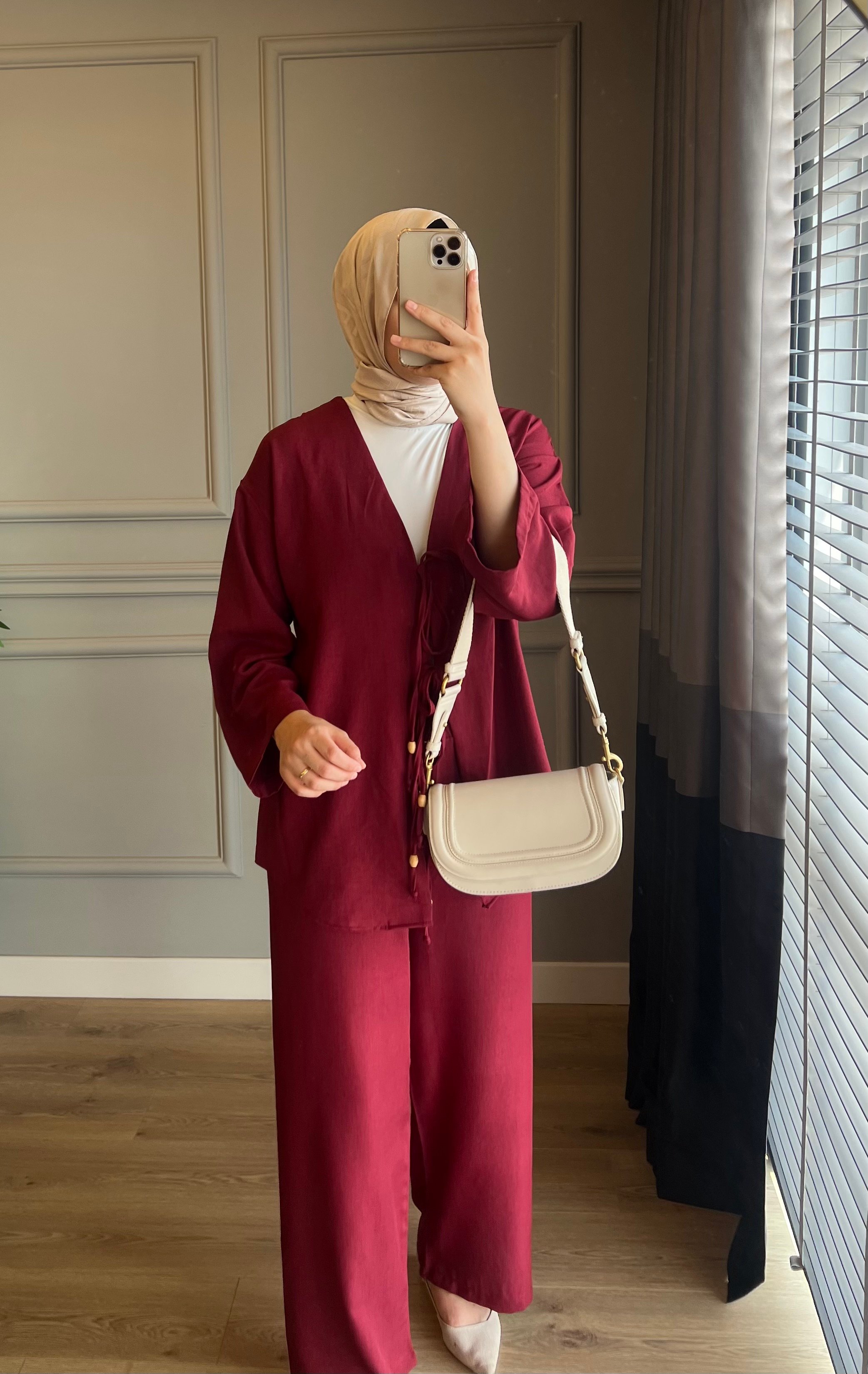 Ön Bağlama Takım Bordo 