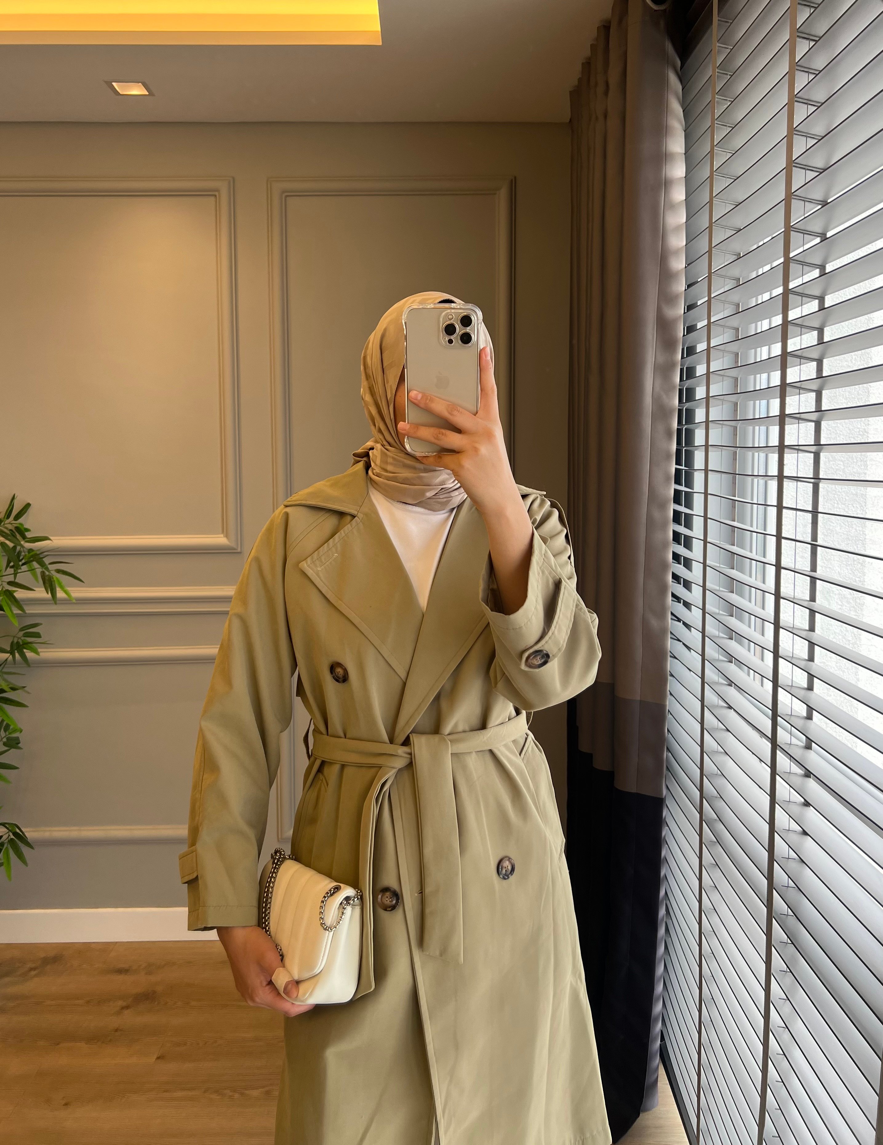Zra Model Trençkot Haki