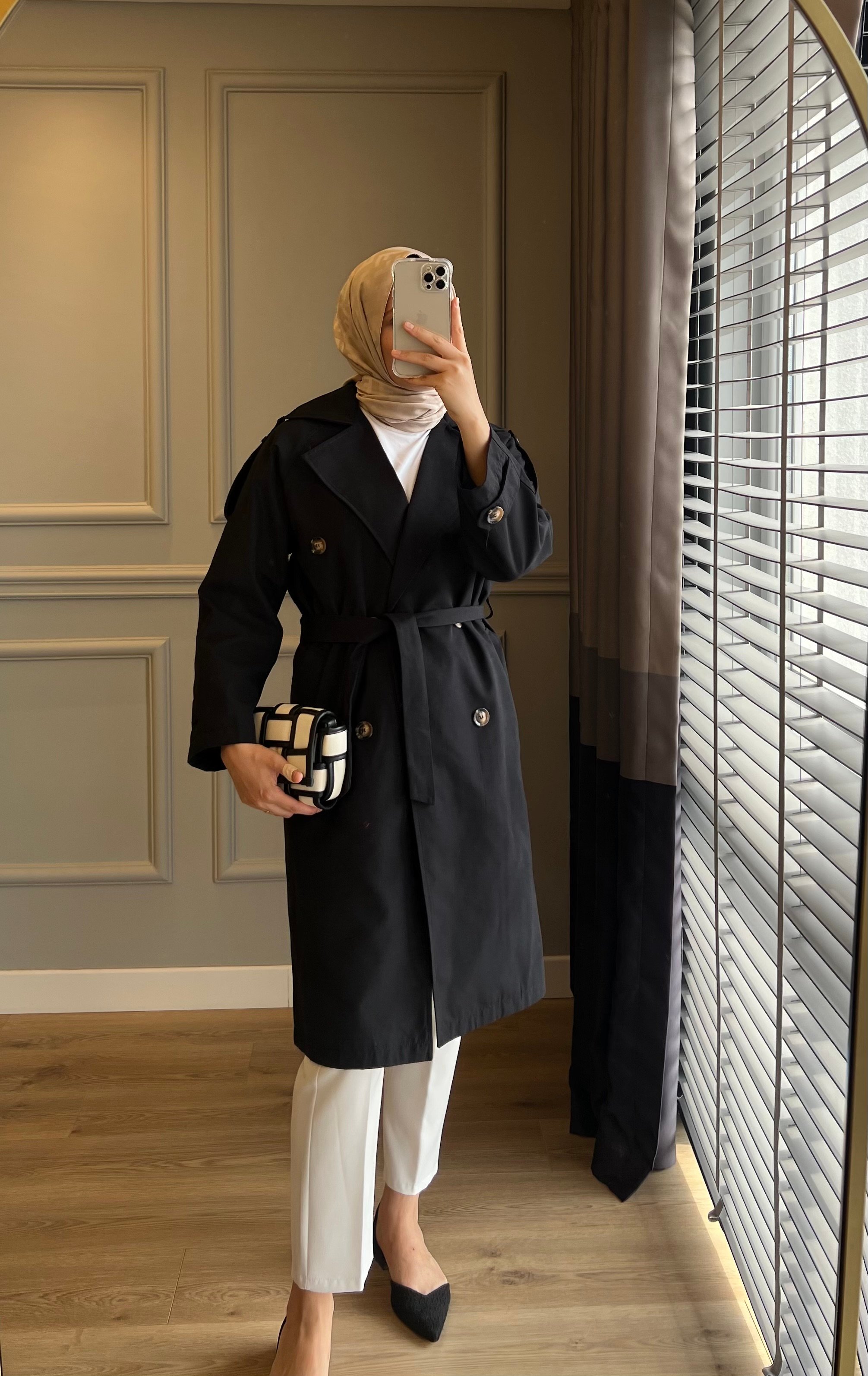 Zra Model Trençkot Siyah
