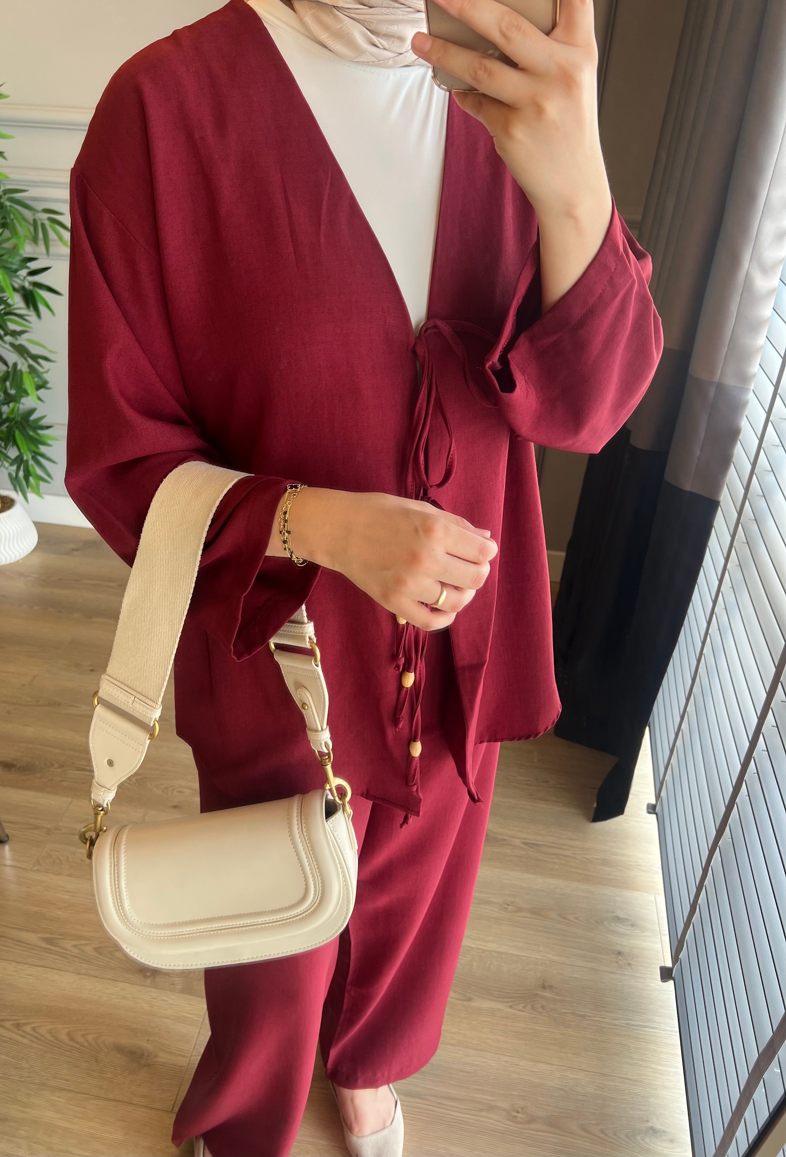 Ön Bağlama Takım Bordo 