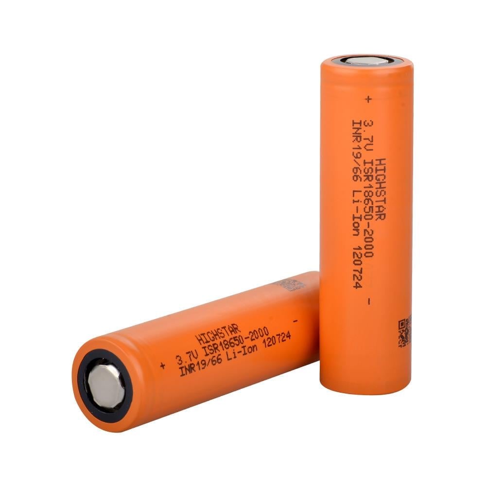 HIGHSTAR ISR18650-2000 Li-ion Pil (Yenilenmiş) – 2000 mAh, 3.6 V