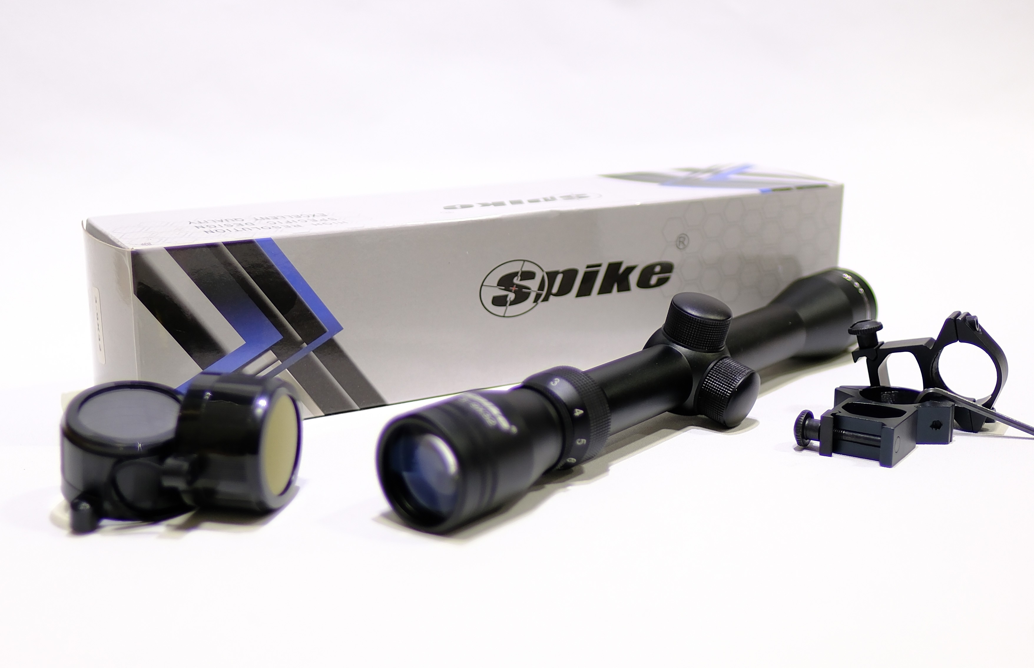 Spike 4x32 Tüfek Dürbünü – Kırmızı Işıklı, 4x Büyütme, Picatinny Montajlı