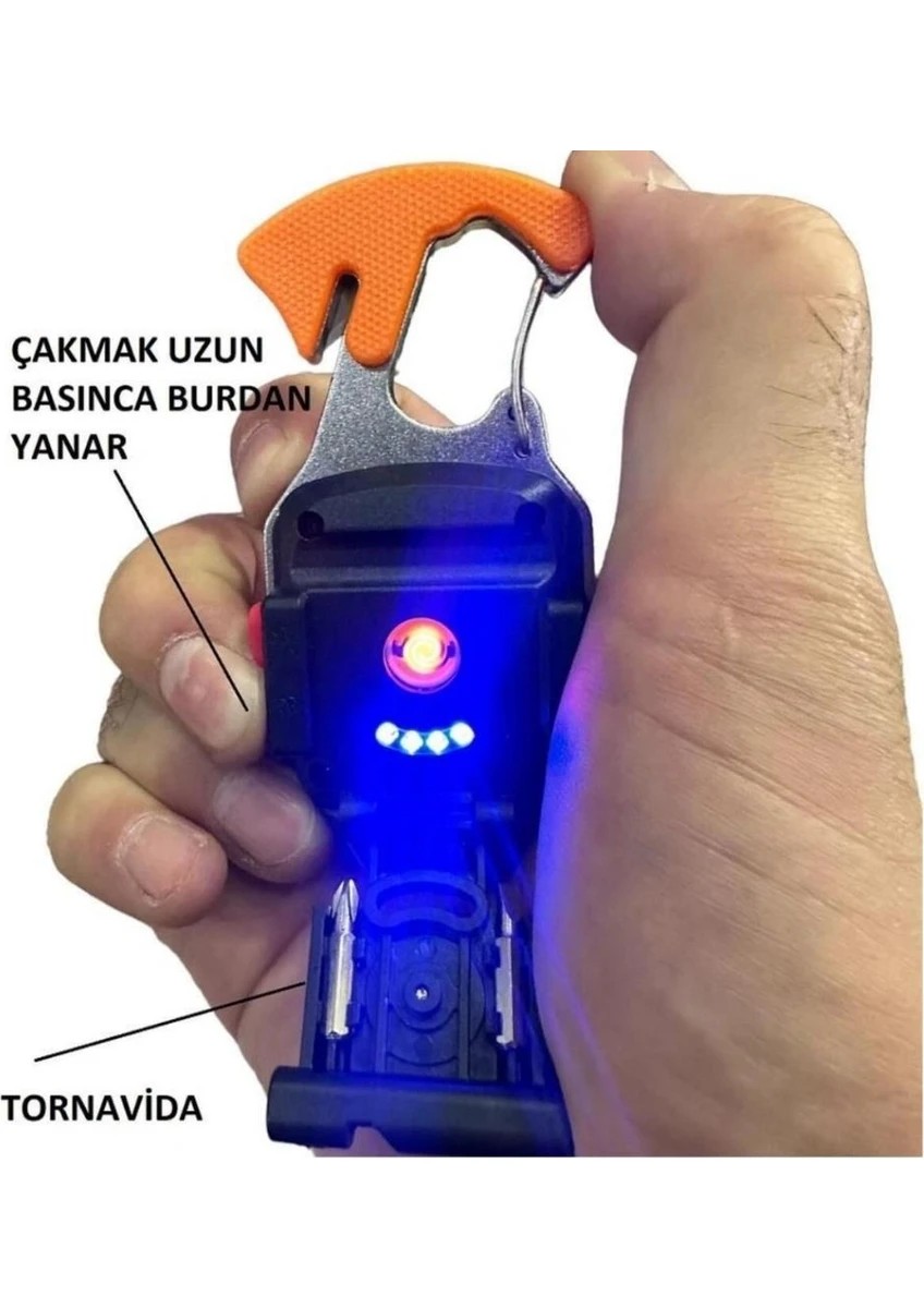 PD‑808 Çok Fonksiyonlu Mini Projektör Lamba & Şarjlı El Feneri